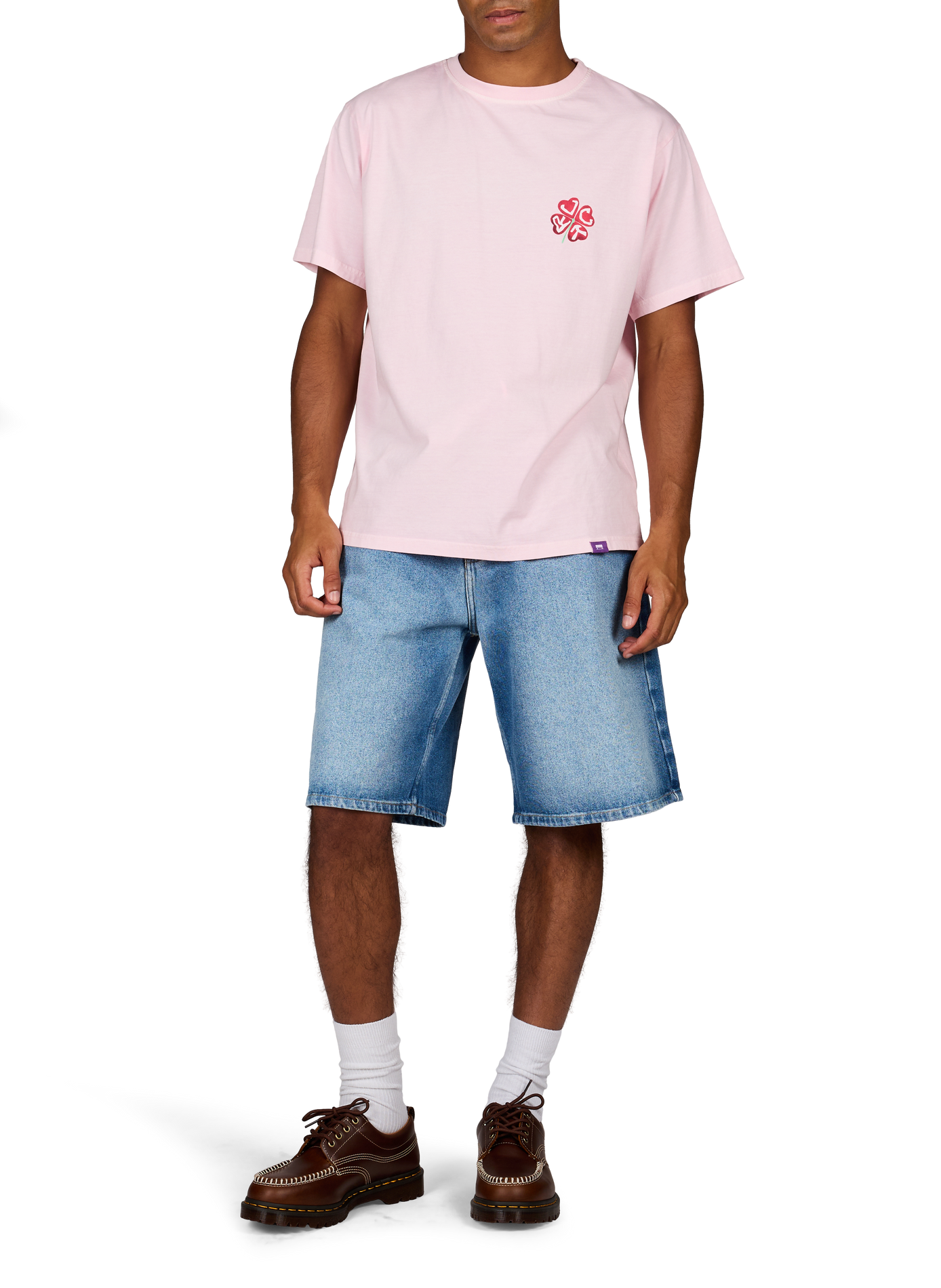 Baumwoll-T-Shirt JACKER. Rosa