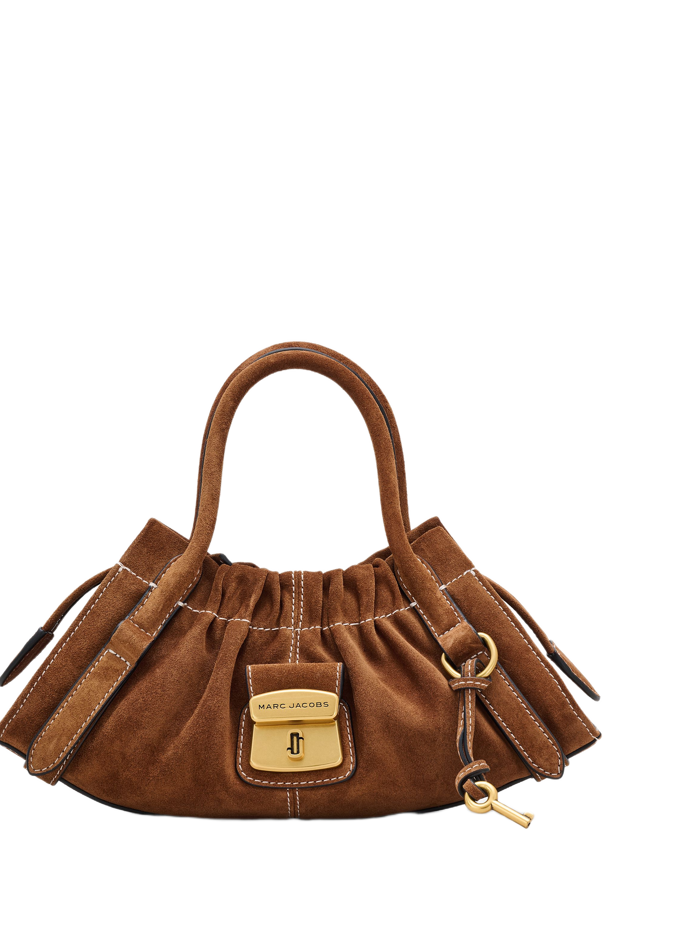 Handtasche Suede Cristina Small Satchel MARC JACOBS Braun