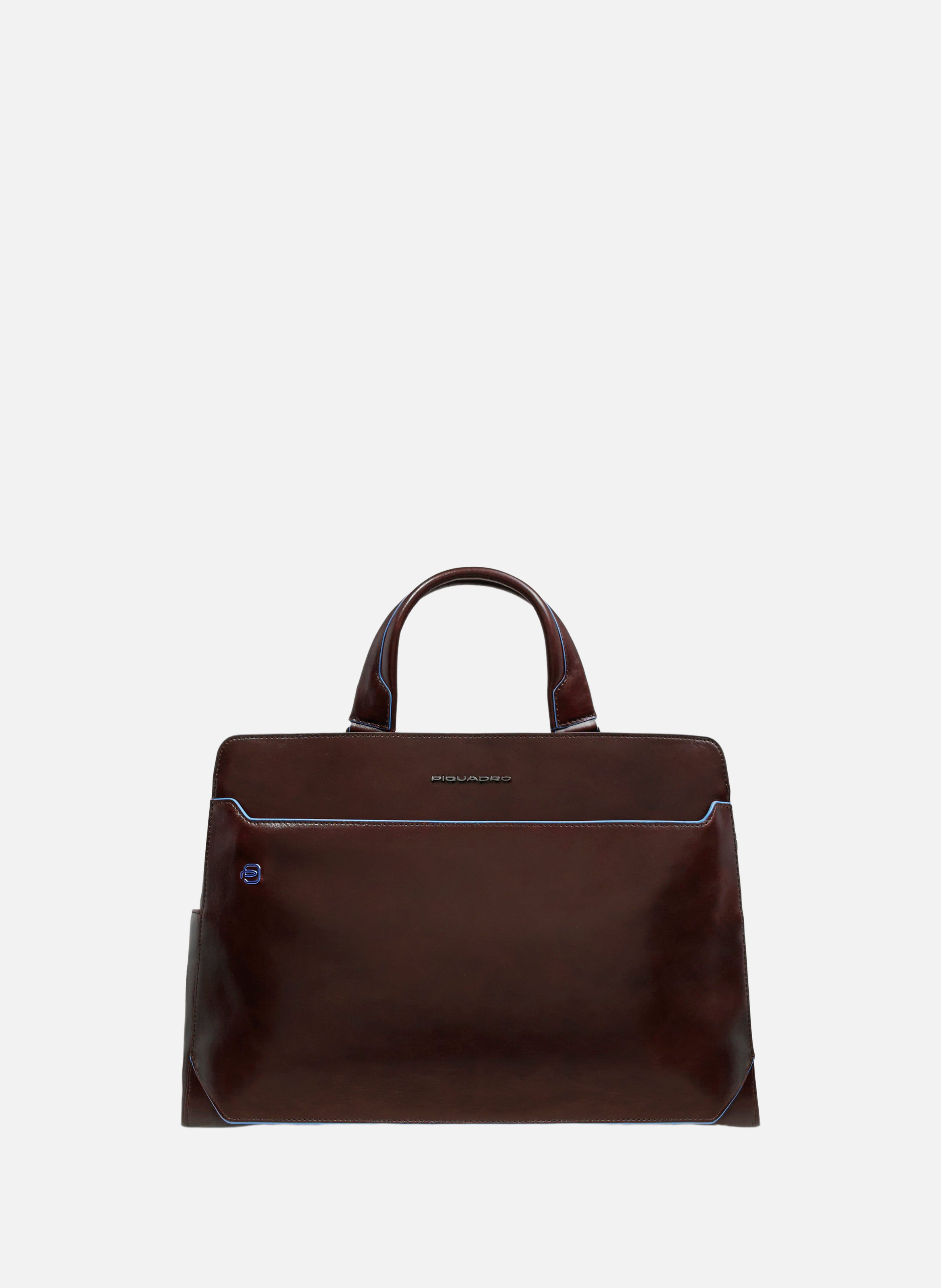 Sac d'ordinateur 15,6" personnalisable PIQUADRO Marron
