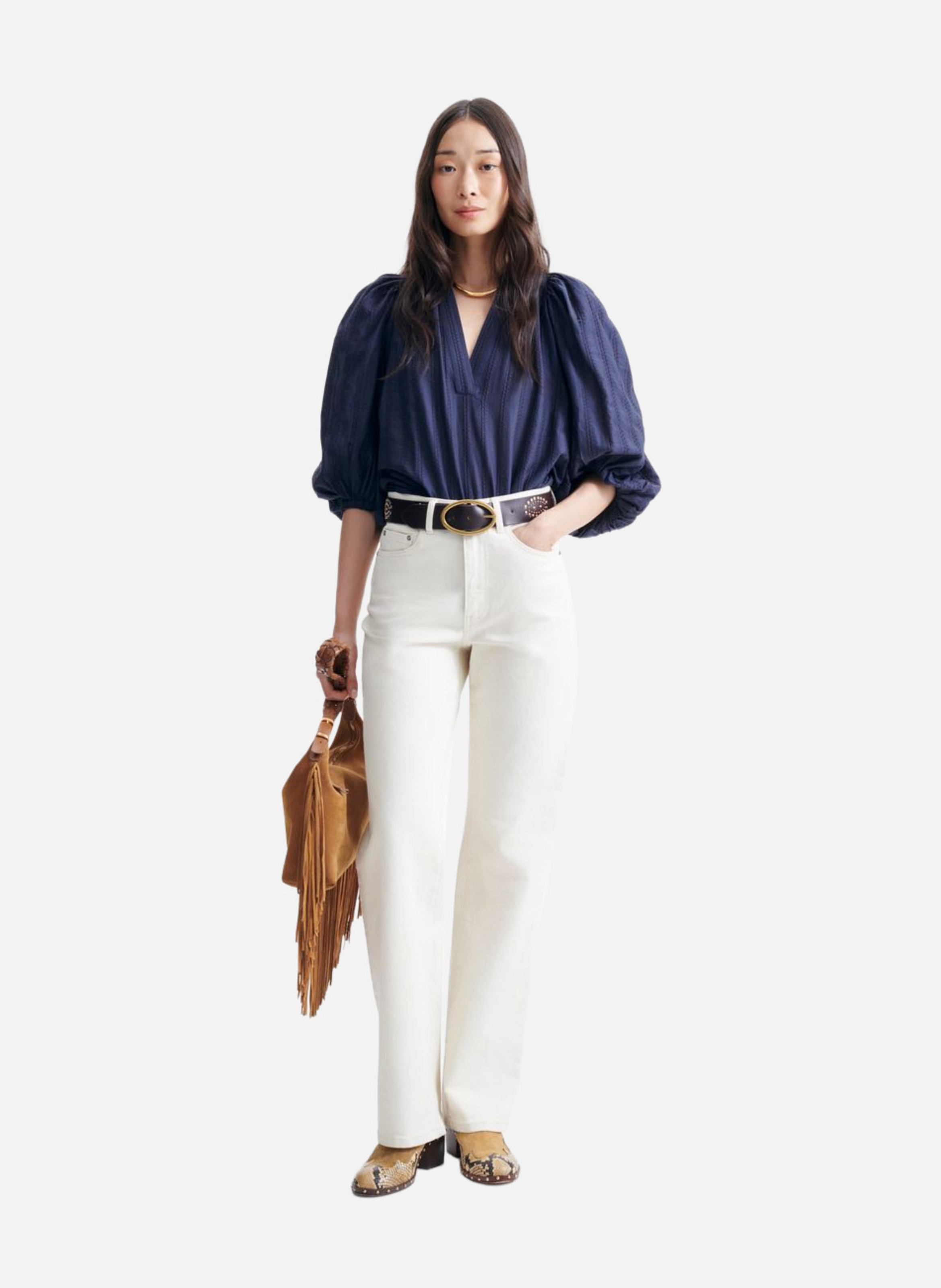 Blouse bell VANESSA BRUNO Bleu
