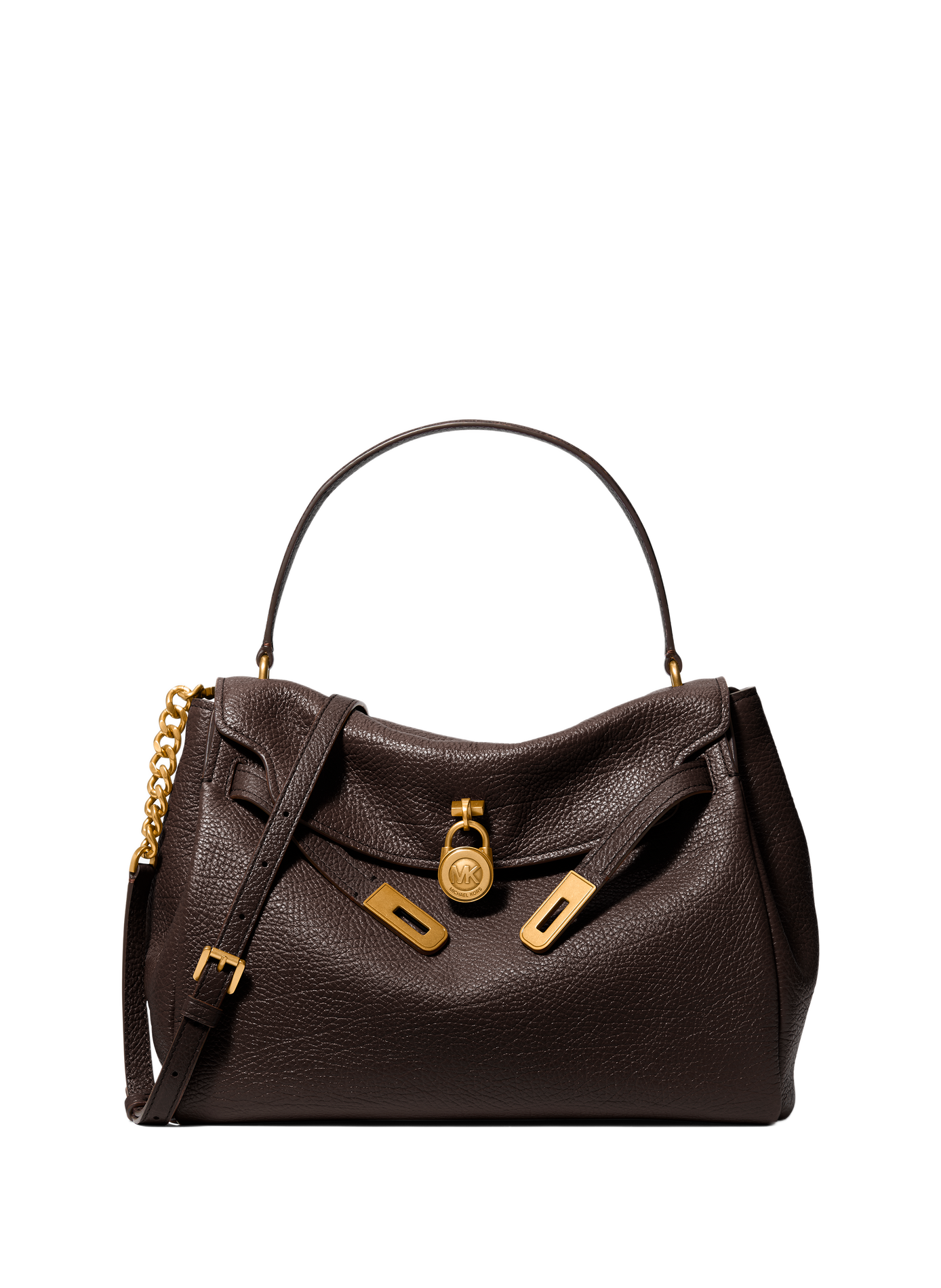 Grand sac à main Hamilton souple en cuir texturé MICHAEL KORS Braun