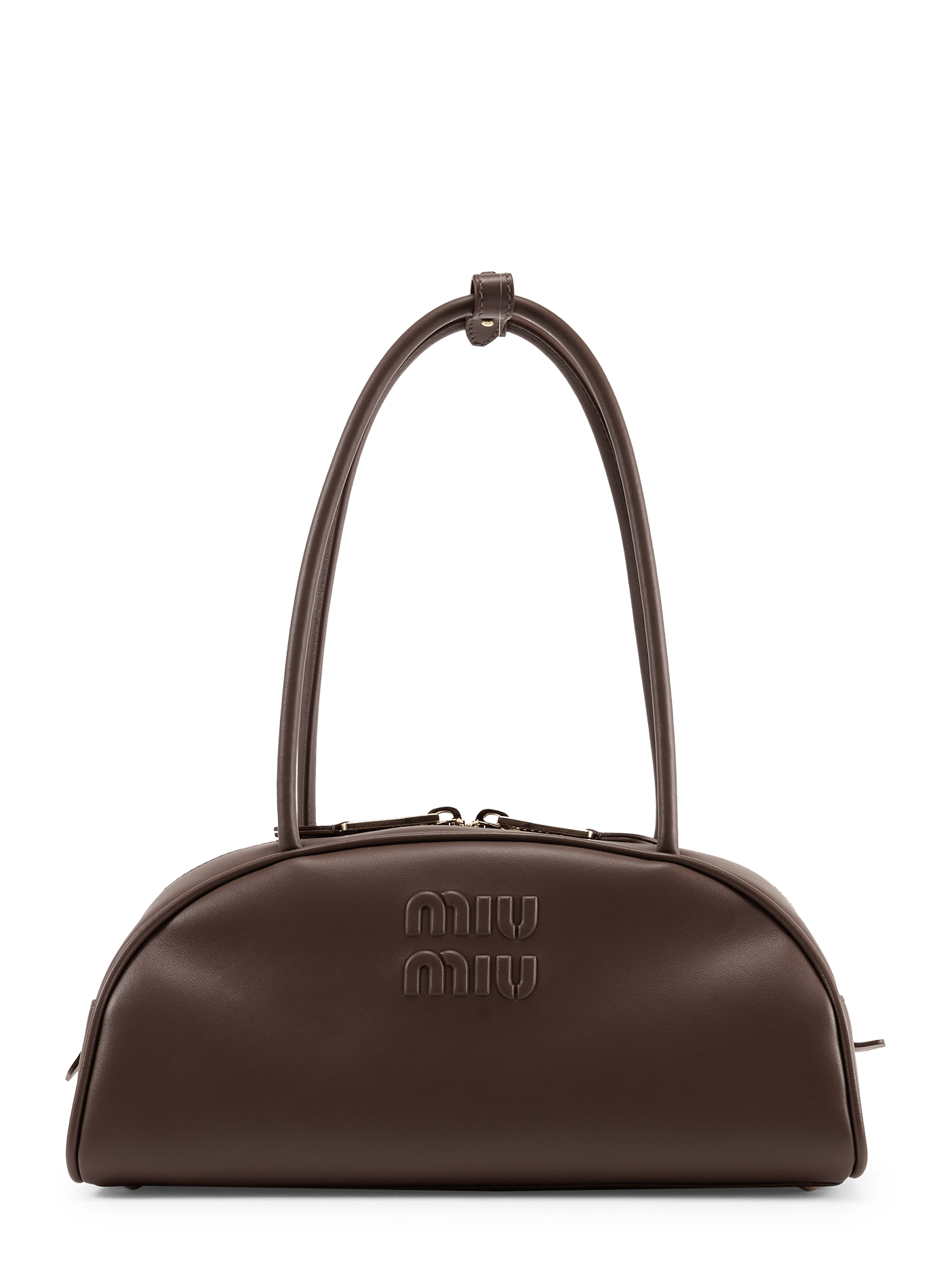 Beau tas van leer MIU MIU Bruin