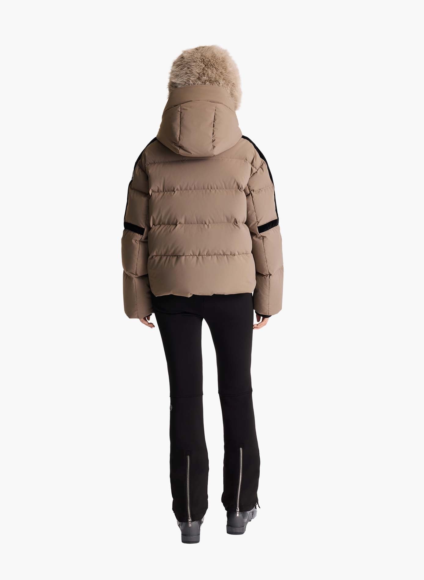 Doudoune barsy col capuche coupe oversize FUSALP Beige