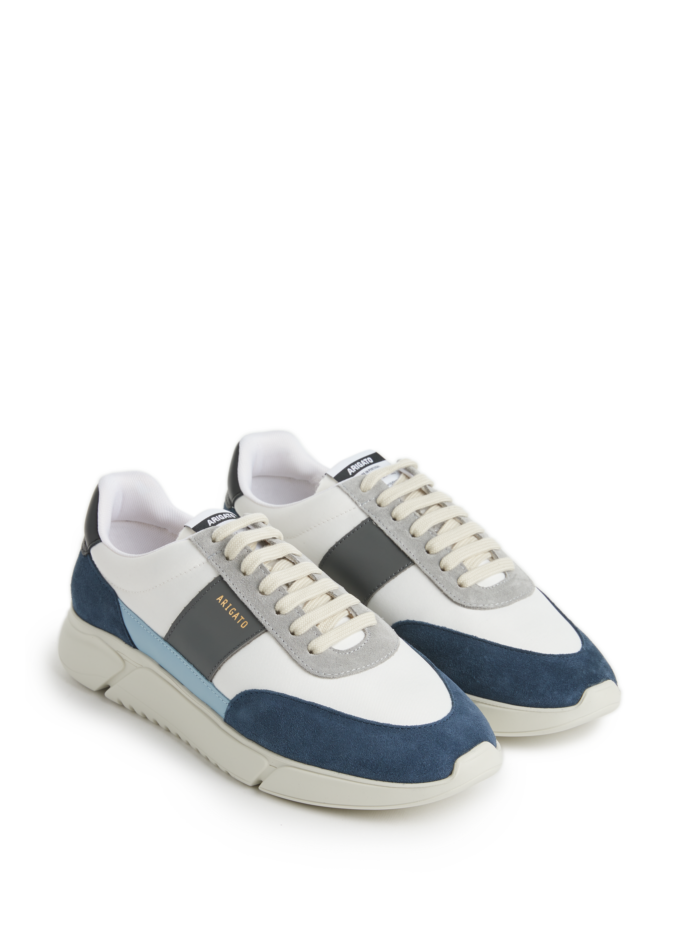 Baskets basses bi-matière