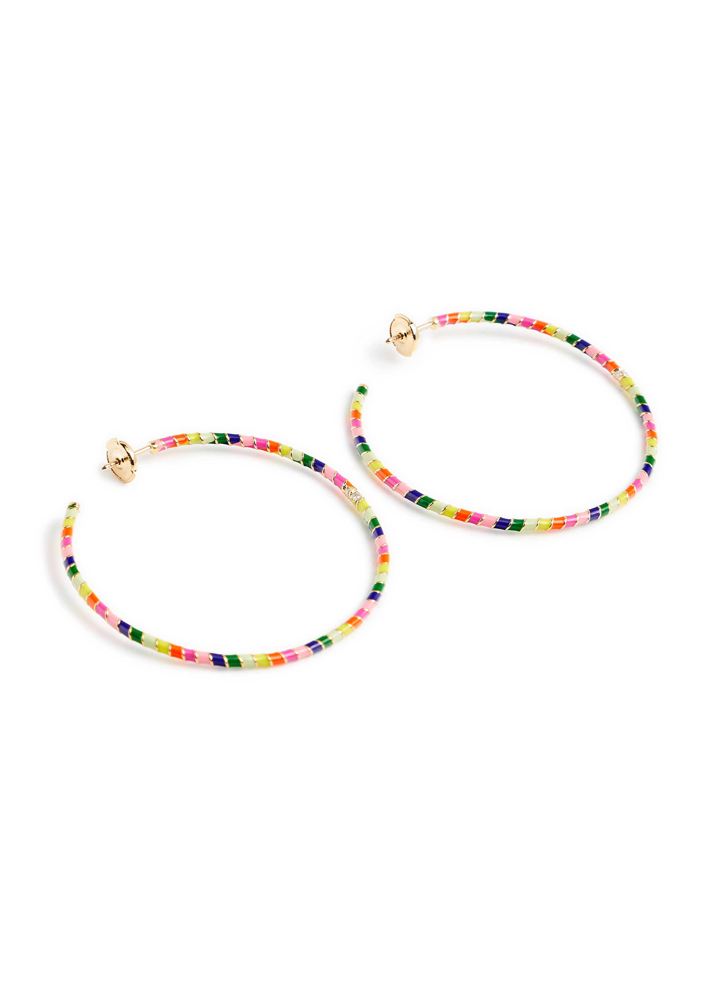 Créoles arc-en-ciel YVONNE LÉON Multicolore