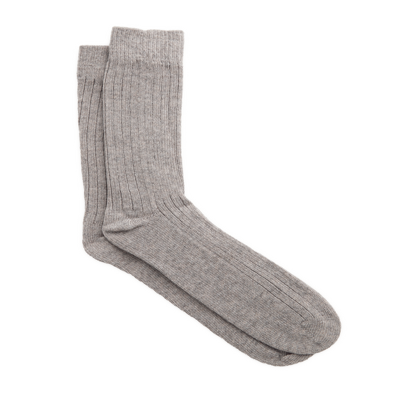 The Social Sunday Long Wool Socks In Grey