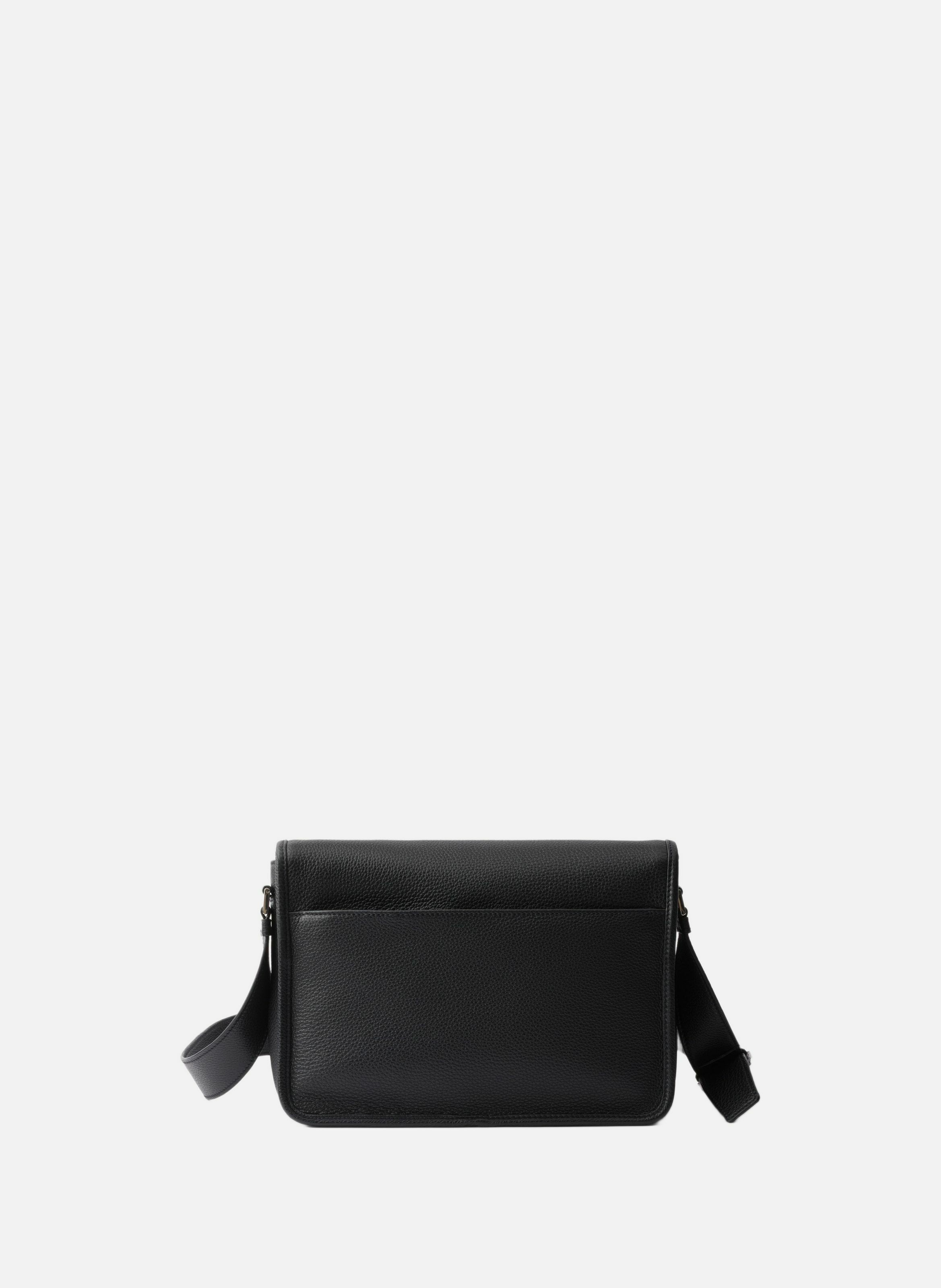 Sac porté épaule en cuir PRADA Noir