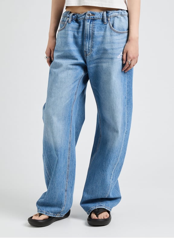 Jean ample délavé en coton Bleu by ALEXANDER WANG ALEXANDER WANG Jean ample délavé en coton Bleu
