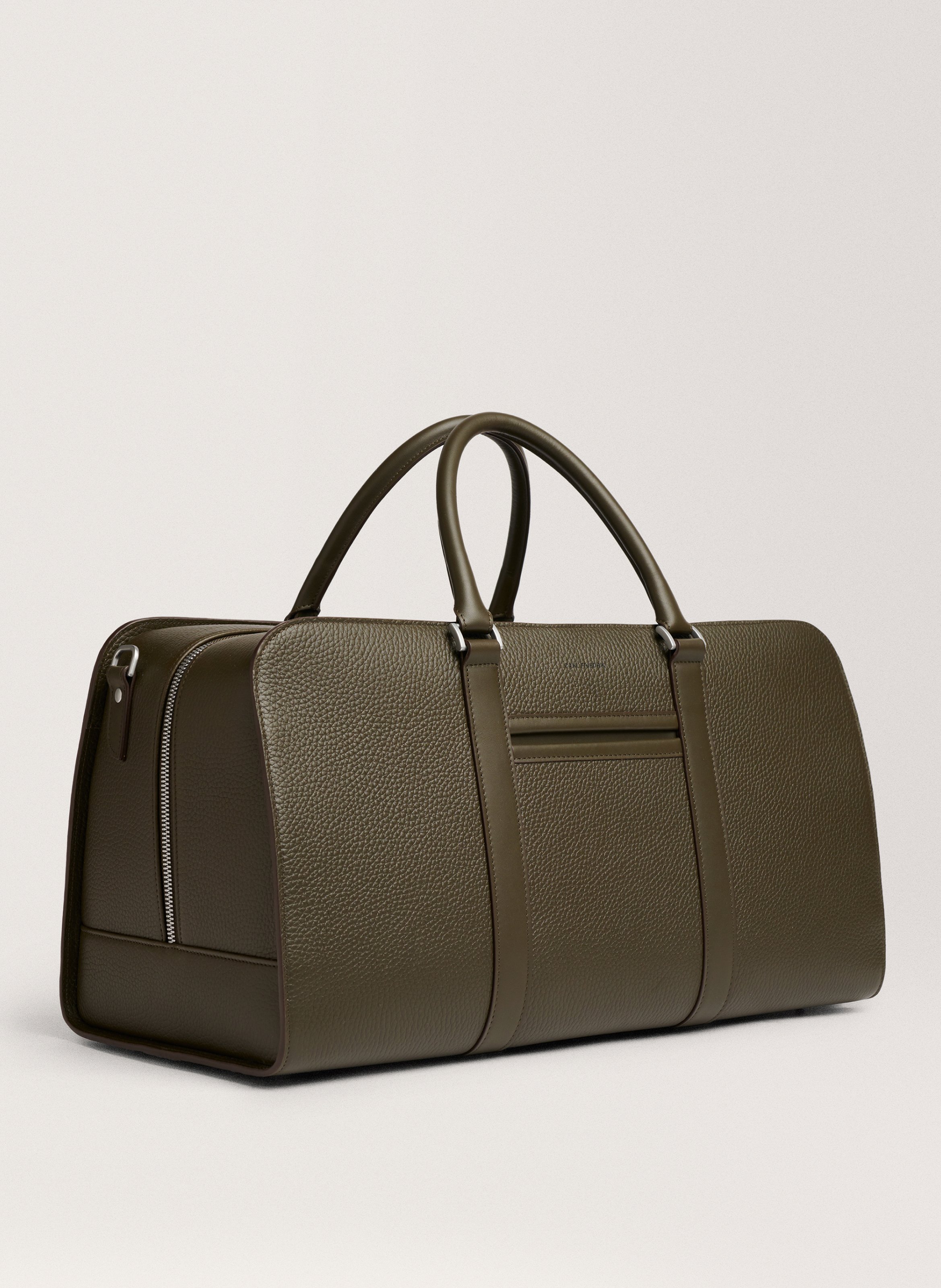 Sac de voyage 'Palissy Weekend' en cuir grainé CARL FRIEDRIK Vert