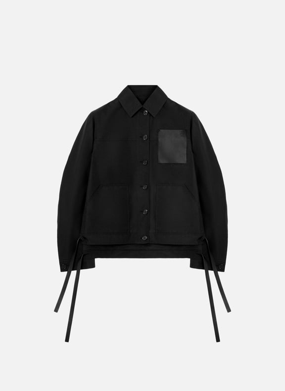 Utility jacket in blended cupro Black by LOEWE LOEWE Utility jacket in blended cupro Black