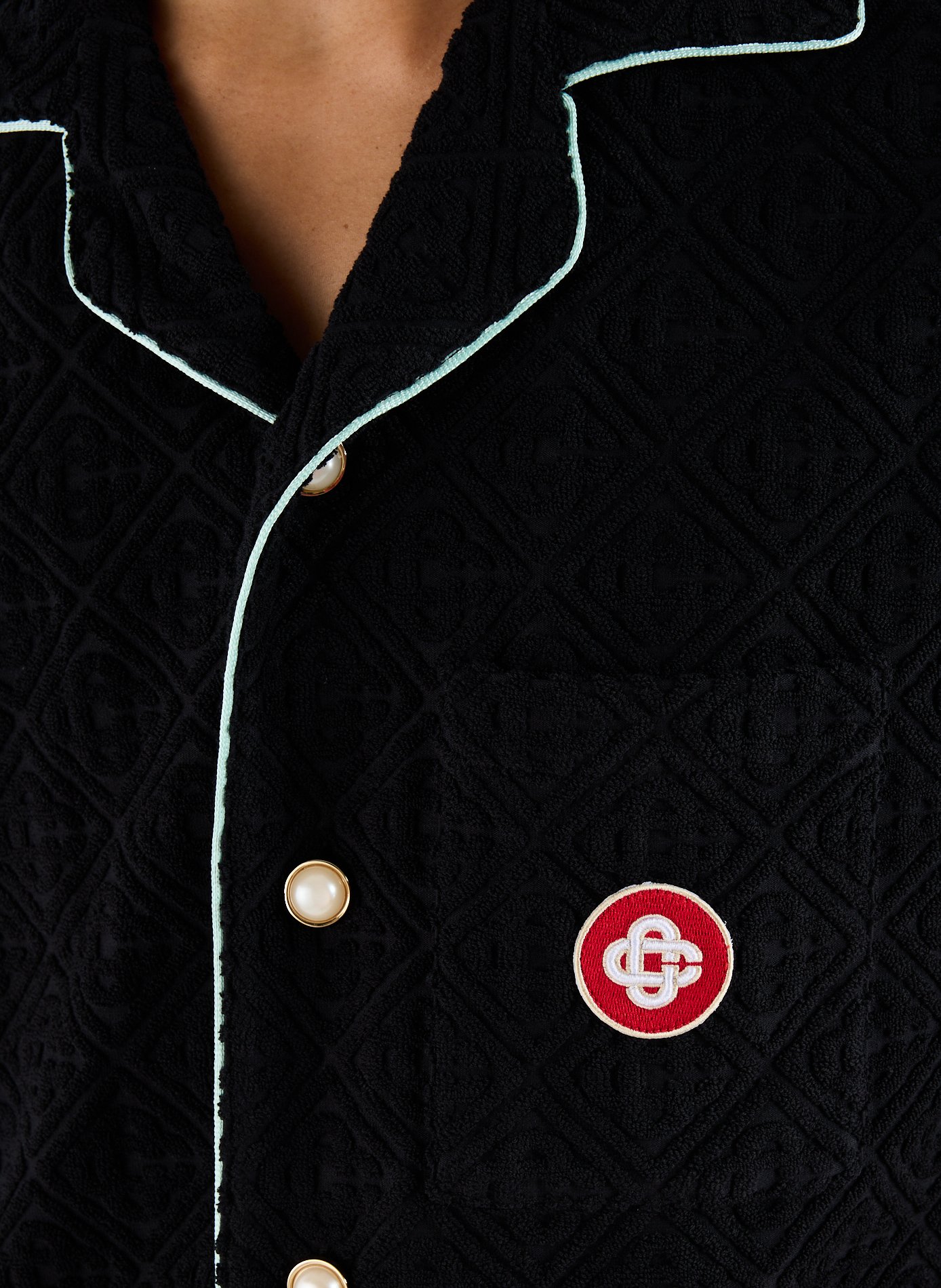 Jacquard monogram shirt CASABLANCA PARIS Black
