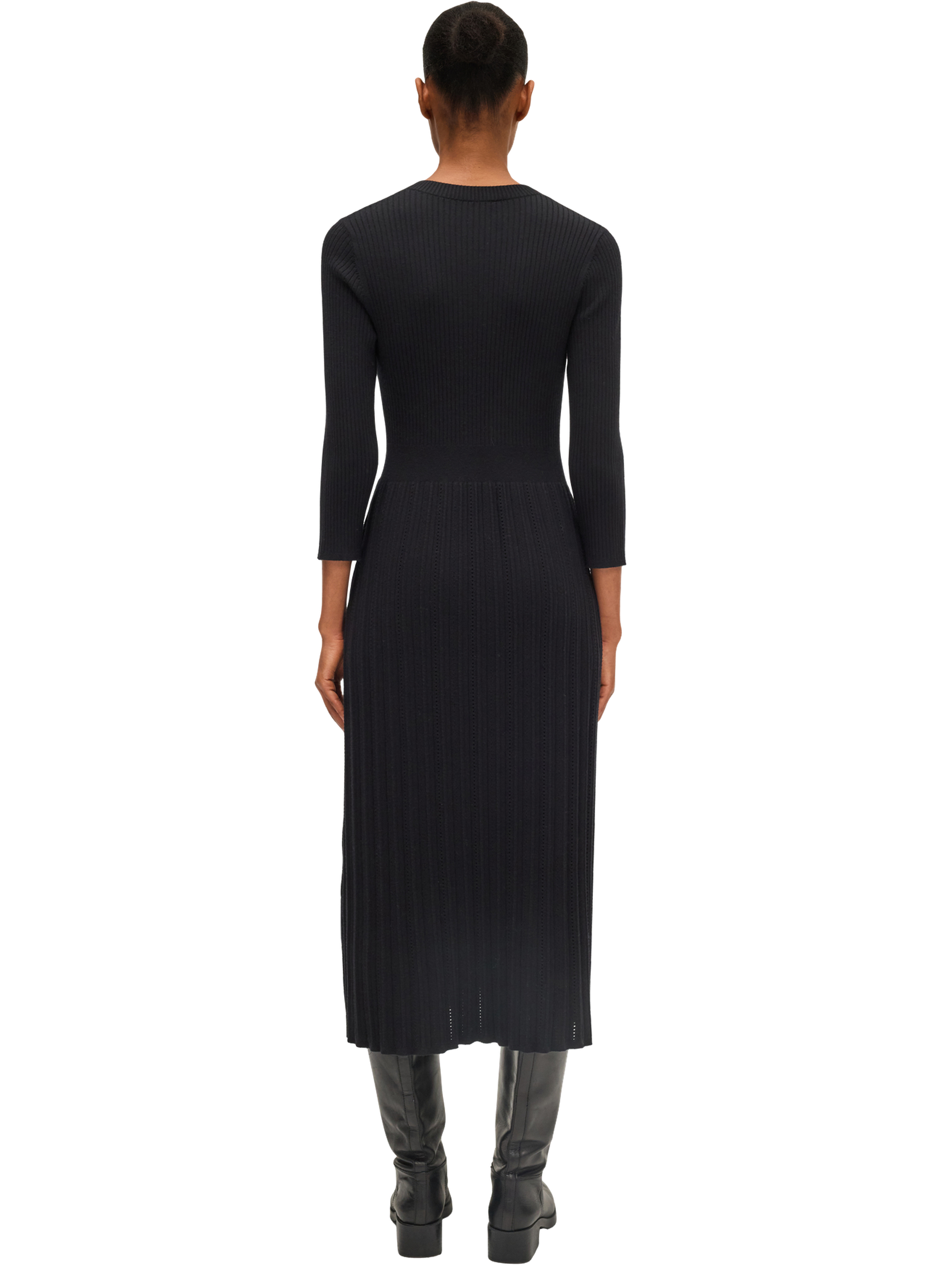 Robe longue en maille - lauria PABLO Noir