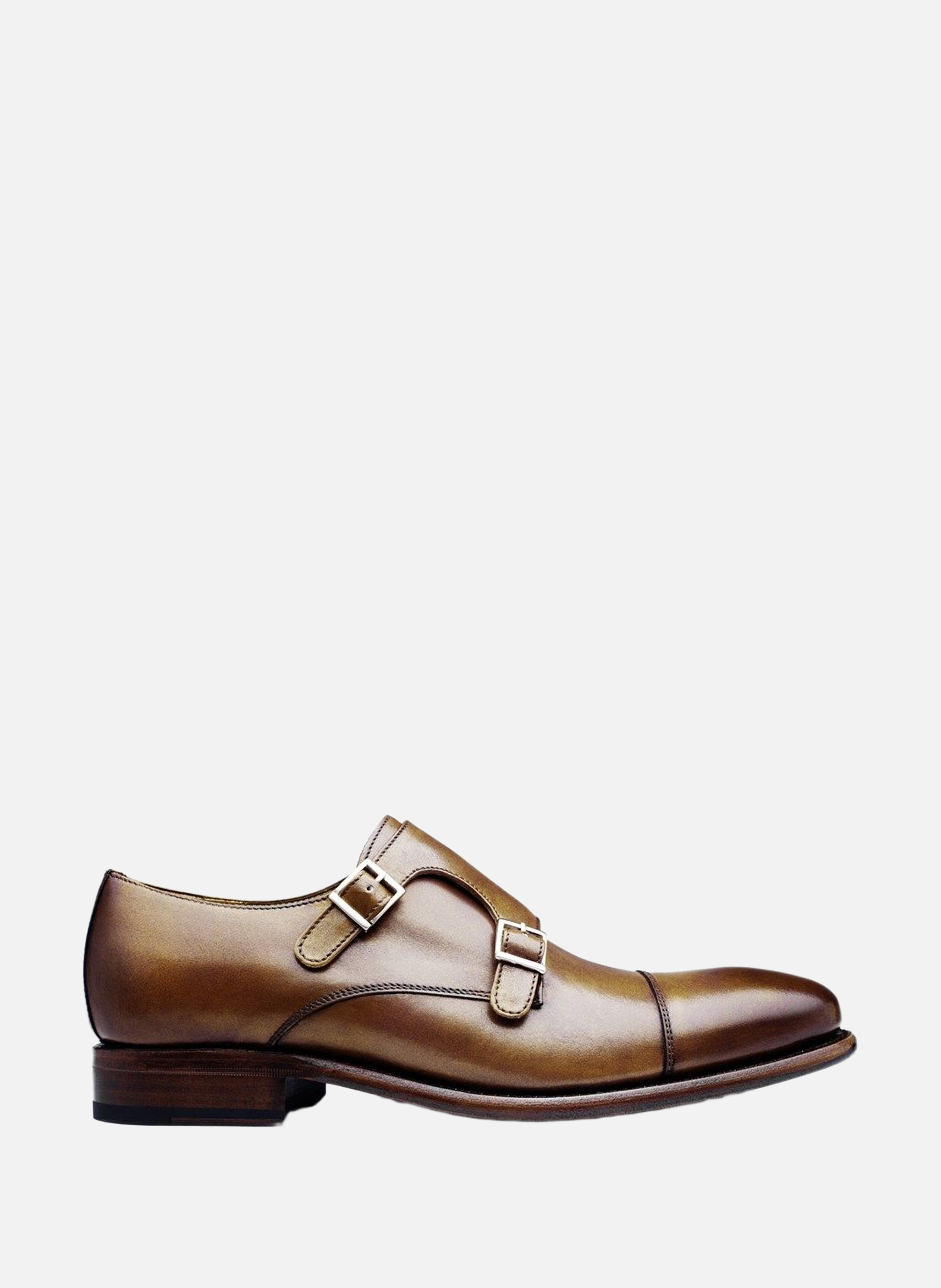 Chaussure monk en cuir cambridge FINSBURY Marron