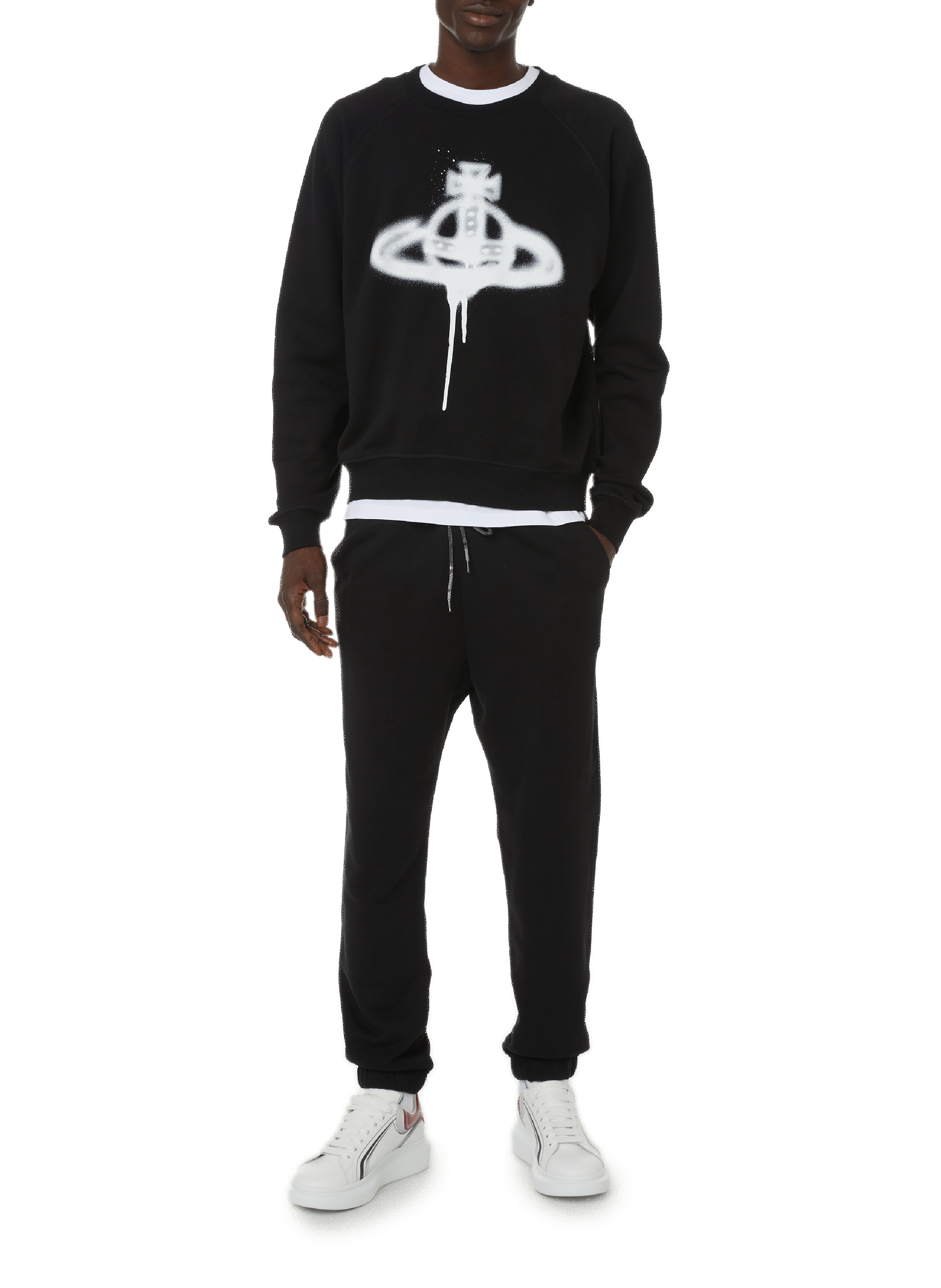 Cotton jersey joggers VIVIENNE WESTWOOD Black