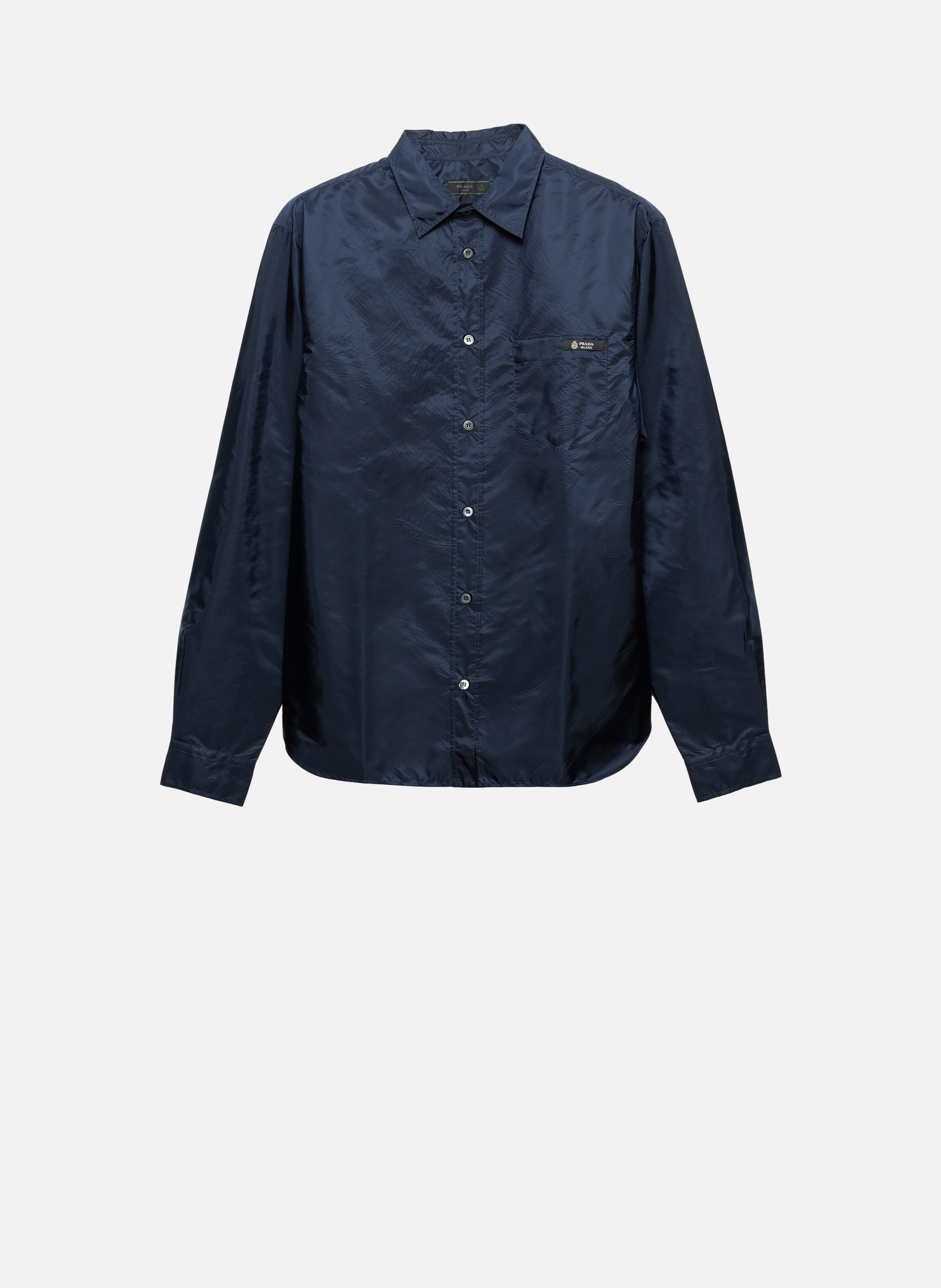 Chemise en re-nylon PRADA Bleu