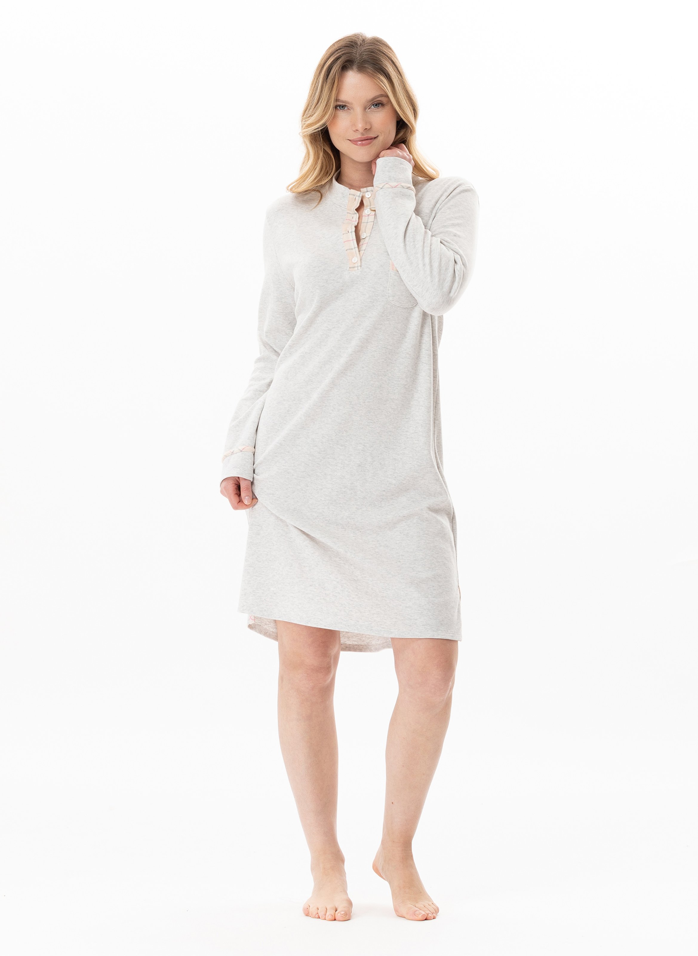 Chemise de nuit en coton montauk 101 LE CHAT Multicolore