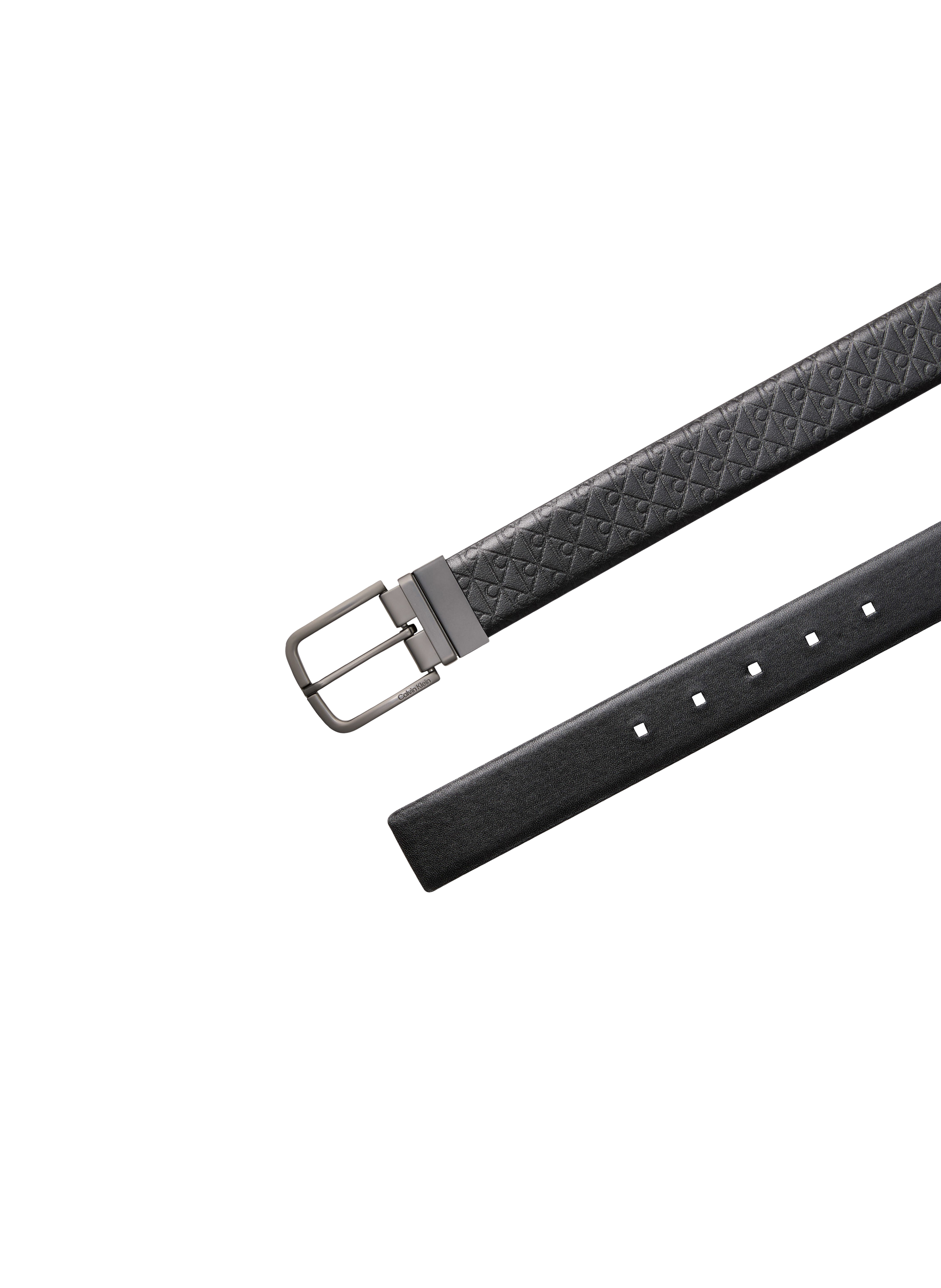 Ceinture à ardillon en cuir CALVIN KLEIN Noir