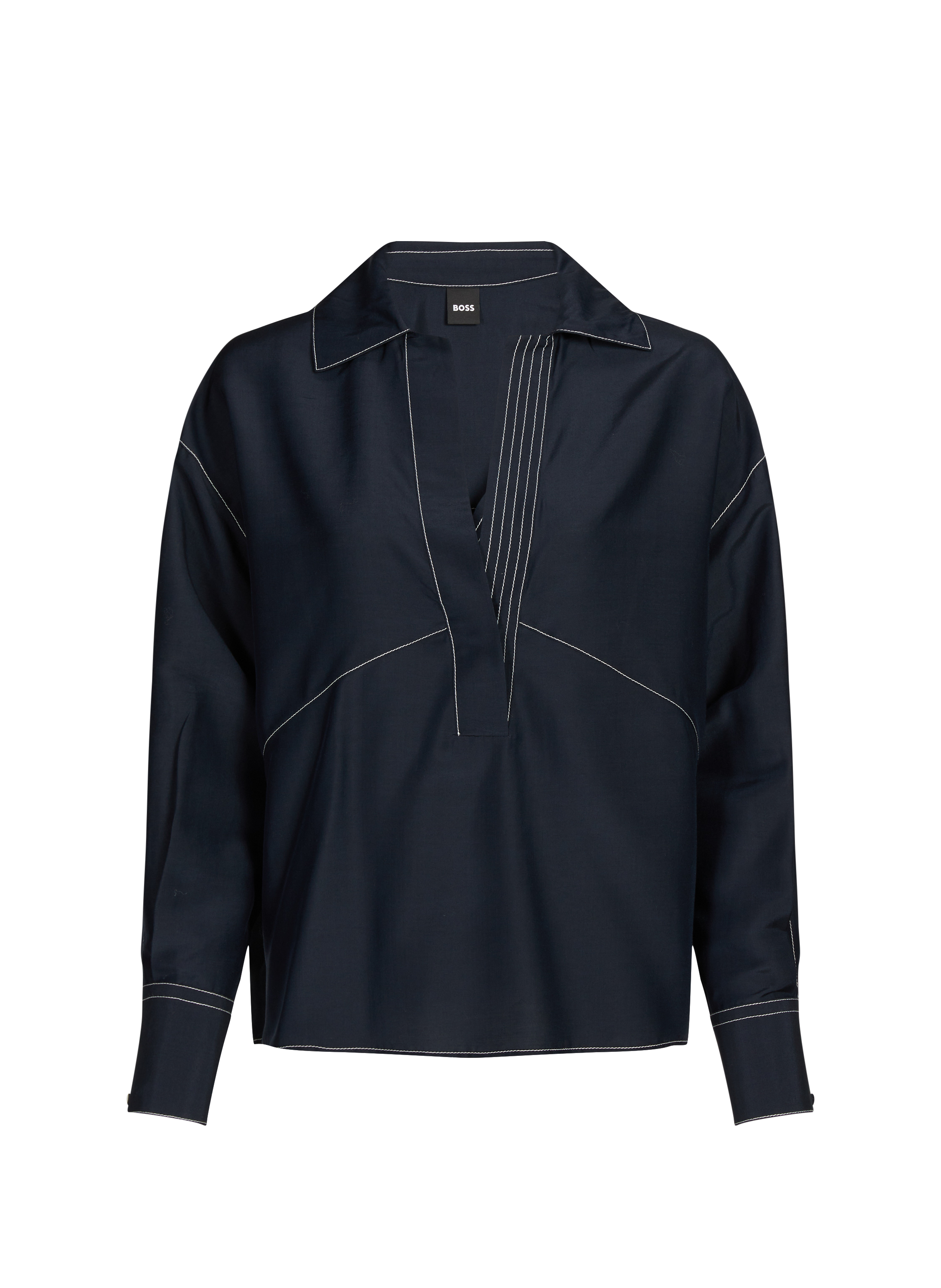 Solid oversized shirt BOSS Blue