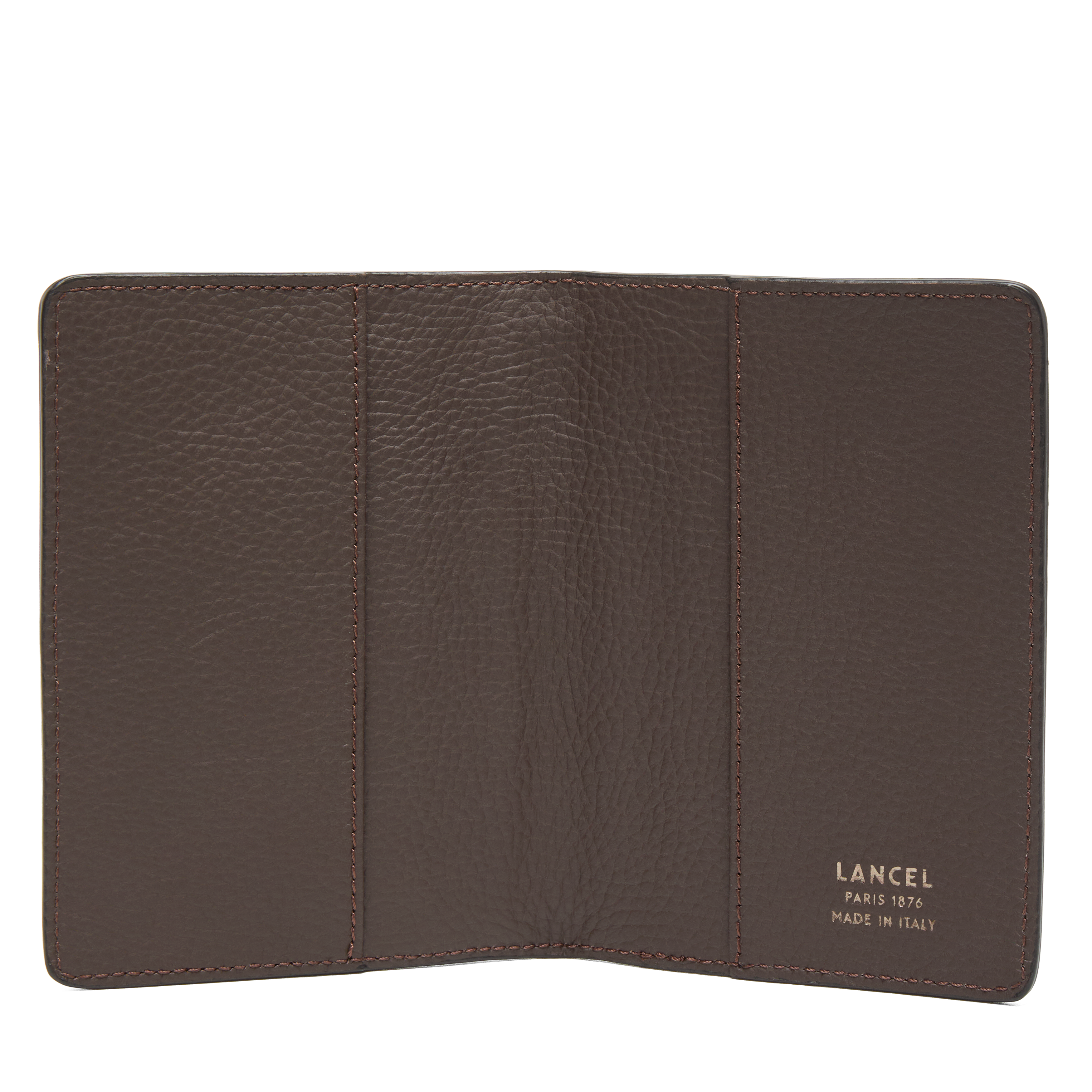 Porte-passeport charlie de lancel en cuir LANCEL Gris