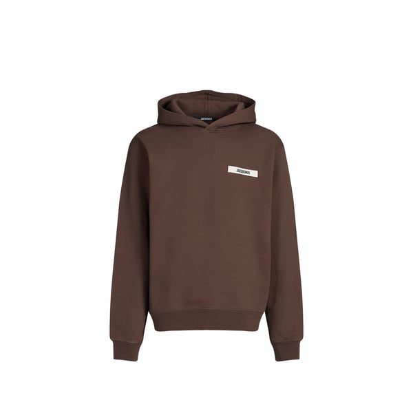 Jacquemus Sweatshirt Ample En Coton In Brown