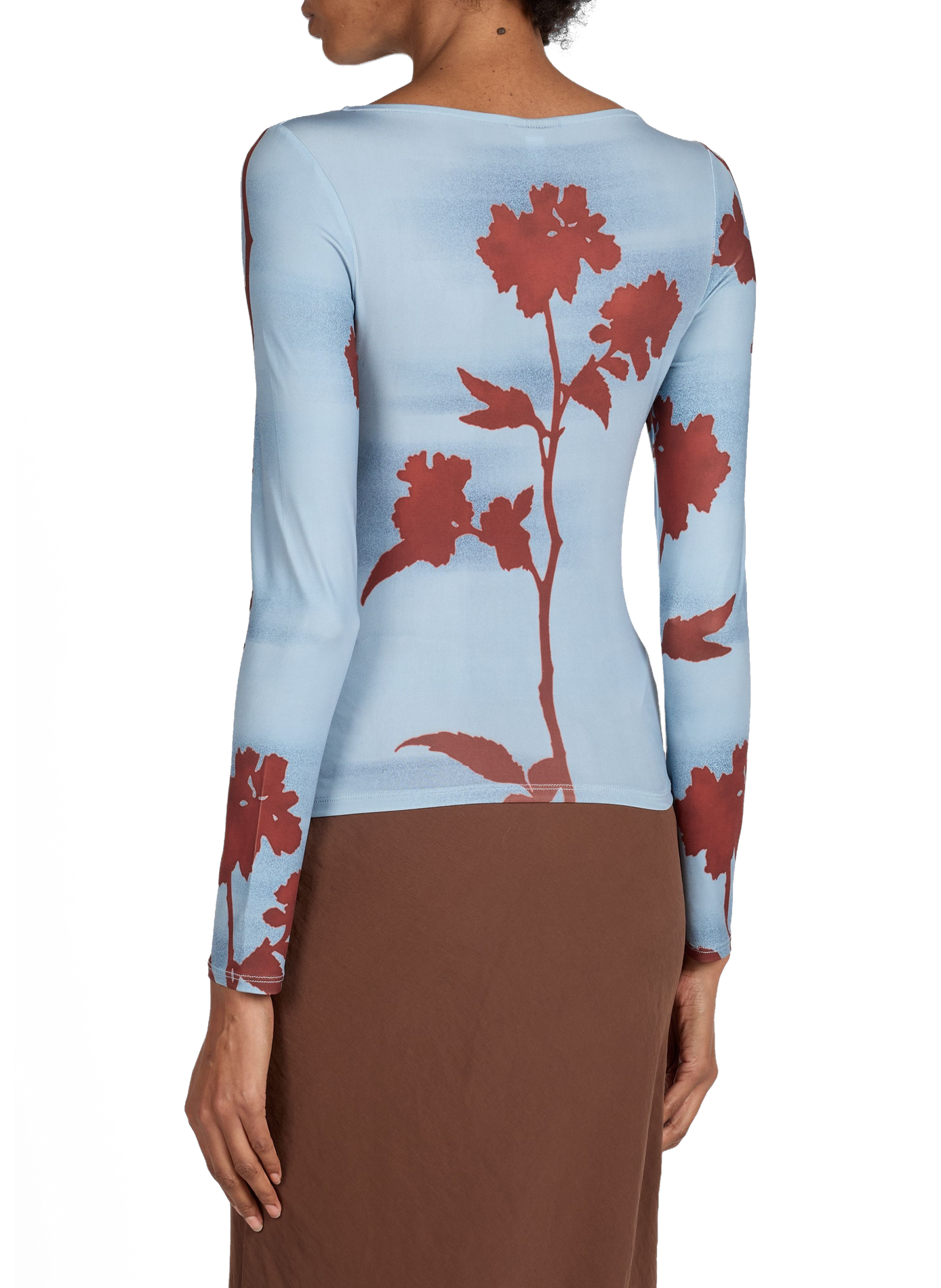 Patterned top TOPSHOP Blue