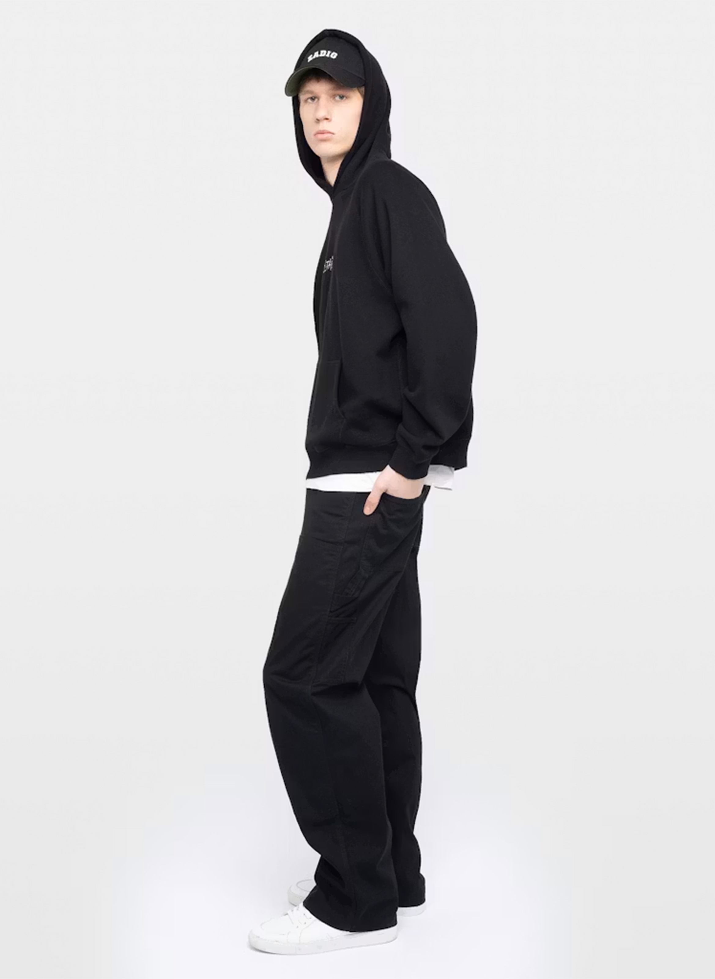 Sweat à capuche en coton mélangé georgio ZADIG&VOLTAIRE Noir