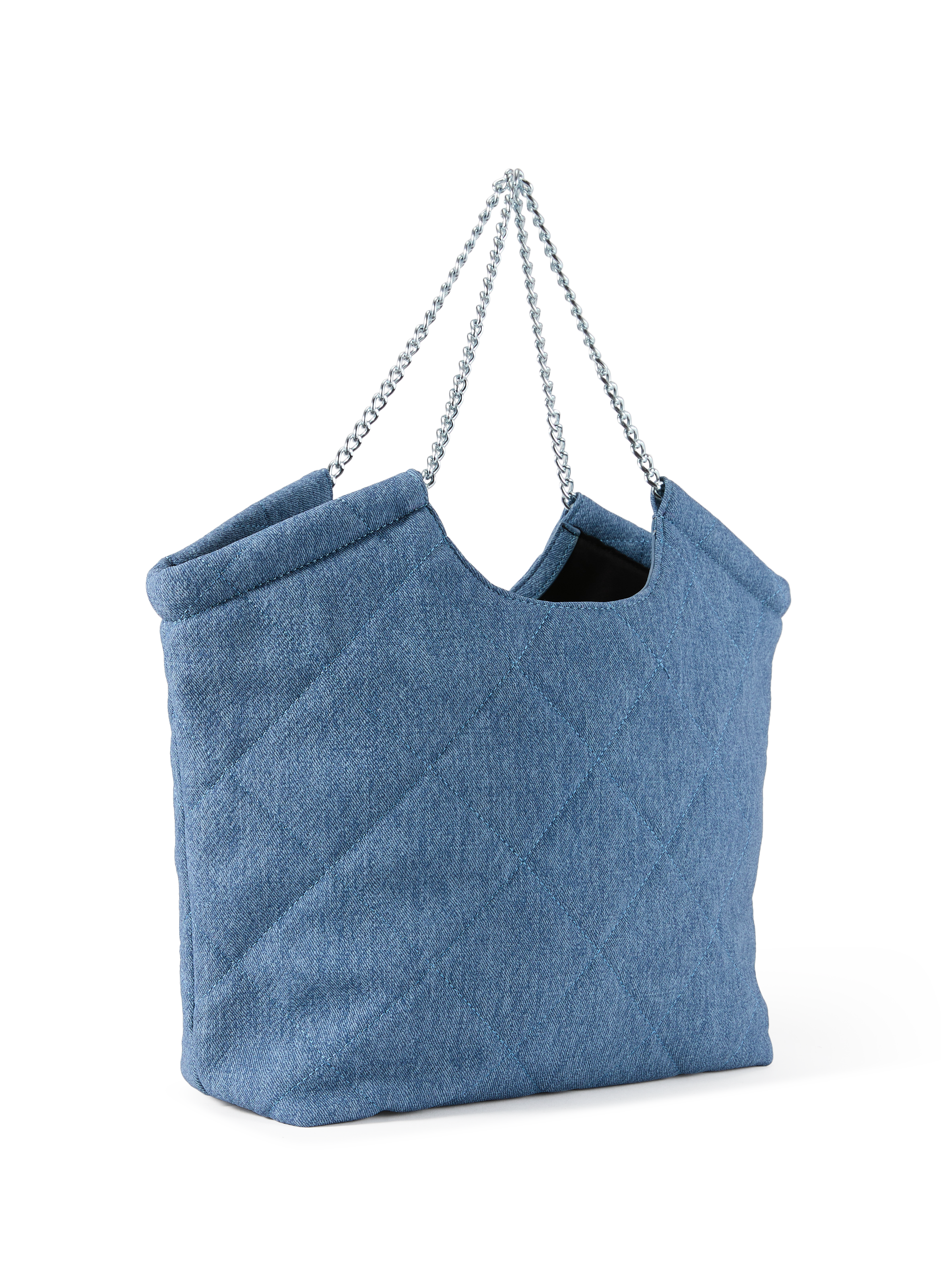 Sac cabas en denim matelassé AU PRINTEMPS PARIS Bleu