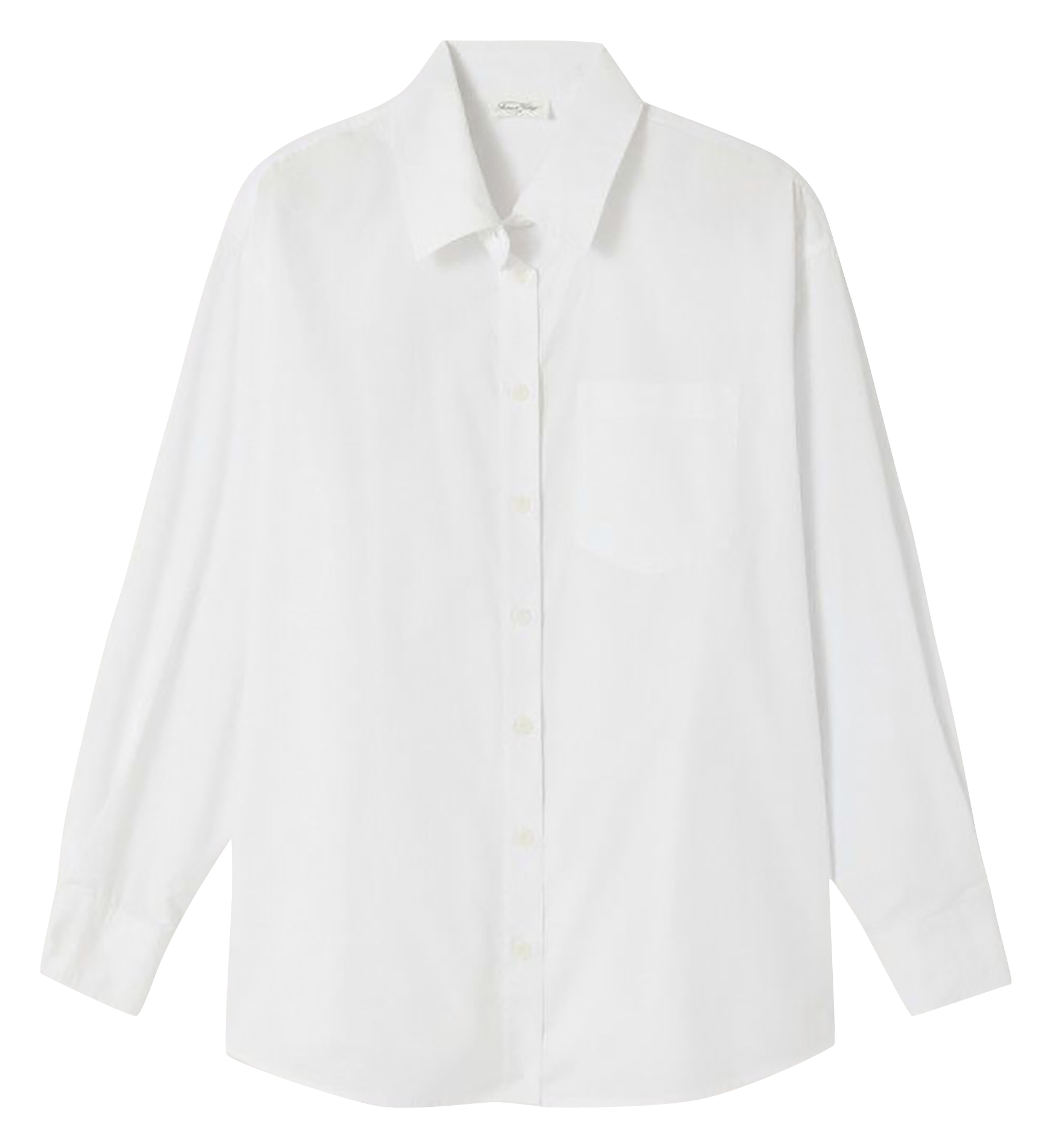 Chemise droite col classique en coton havanarow AMERICAN VINTAGE Blanc