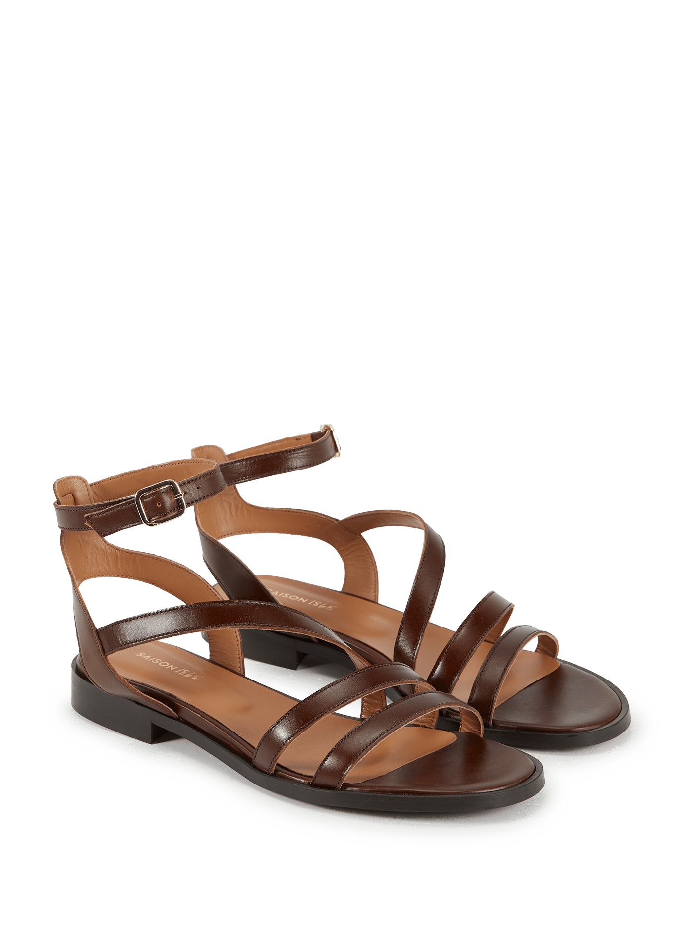 Furie leather calf sandals SAISON 1865 Black