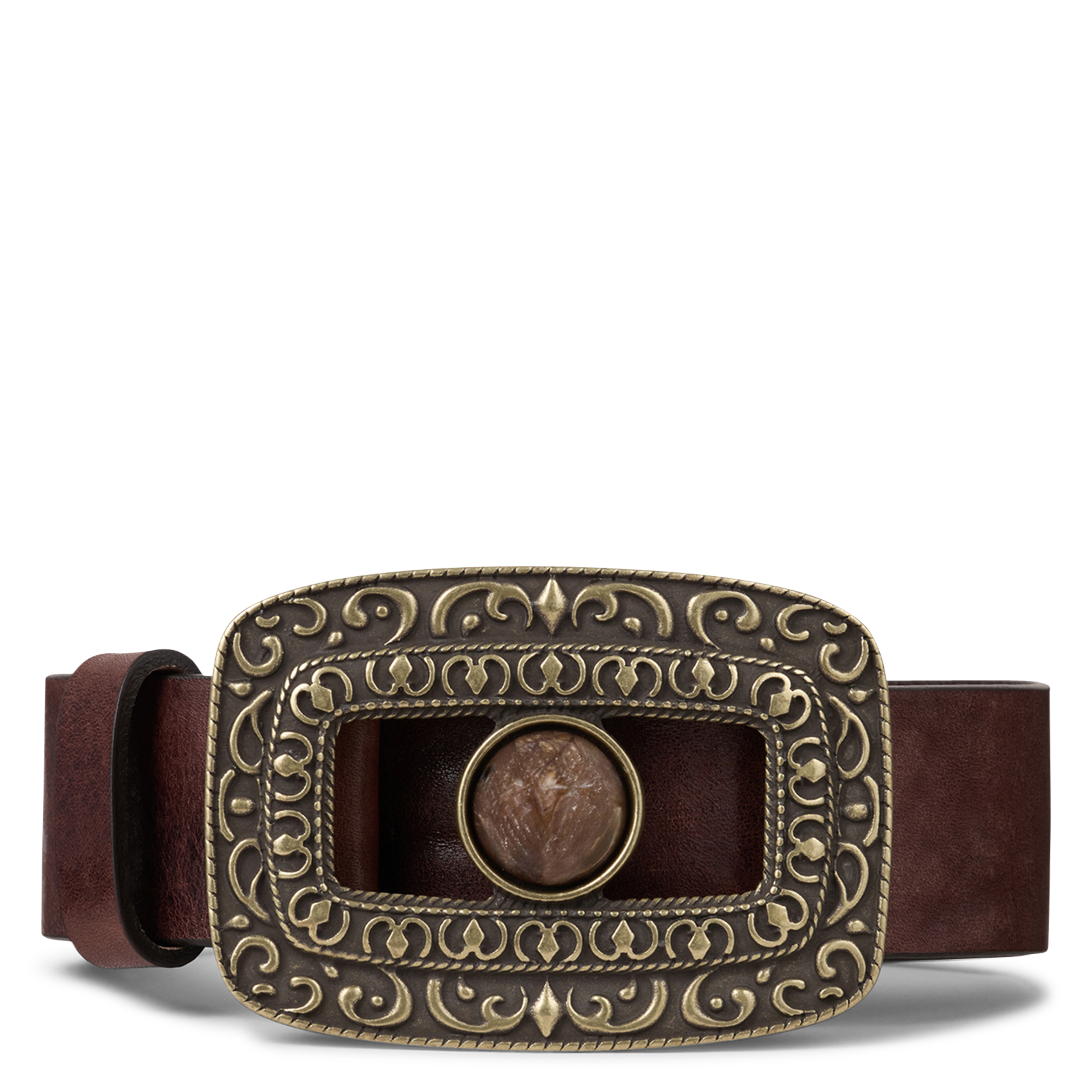 Ceinture en cuir boni BA&SH Marron