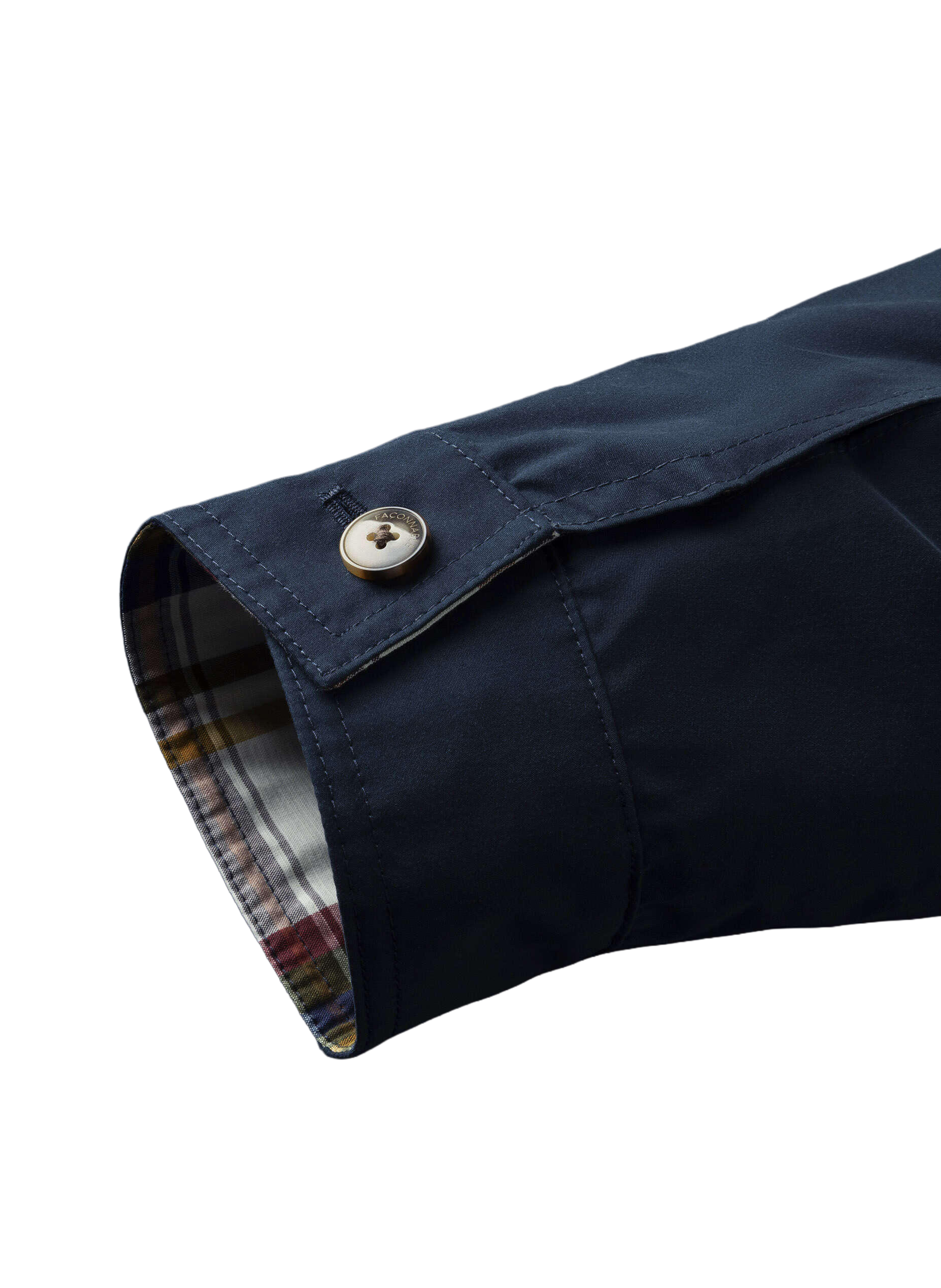 Reversible jacket in mixed linen and cotton FACONNABLE Blue