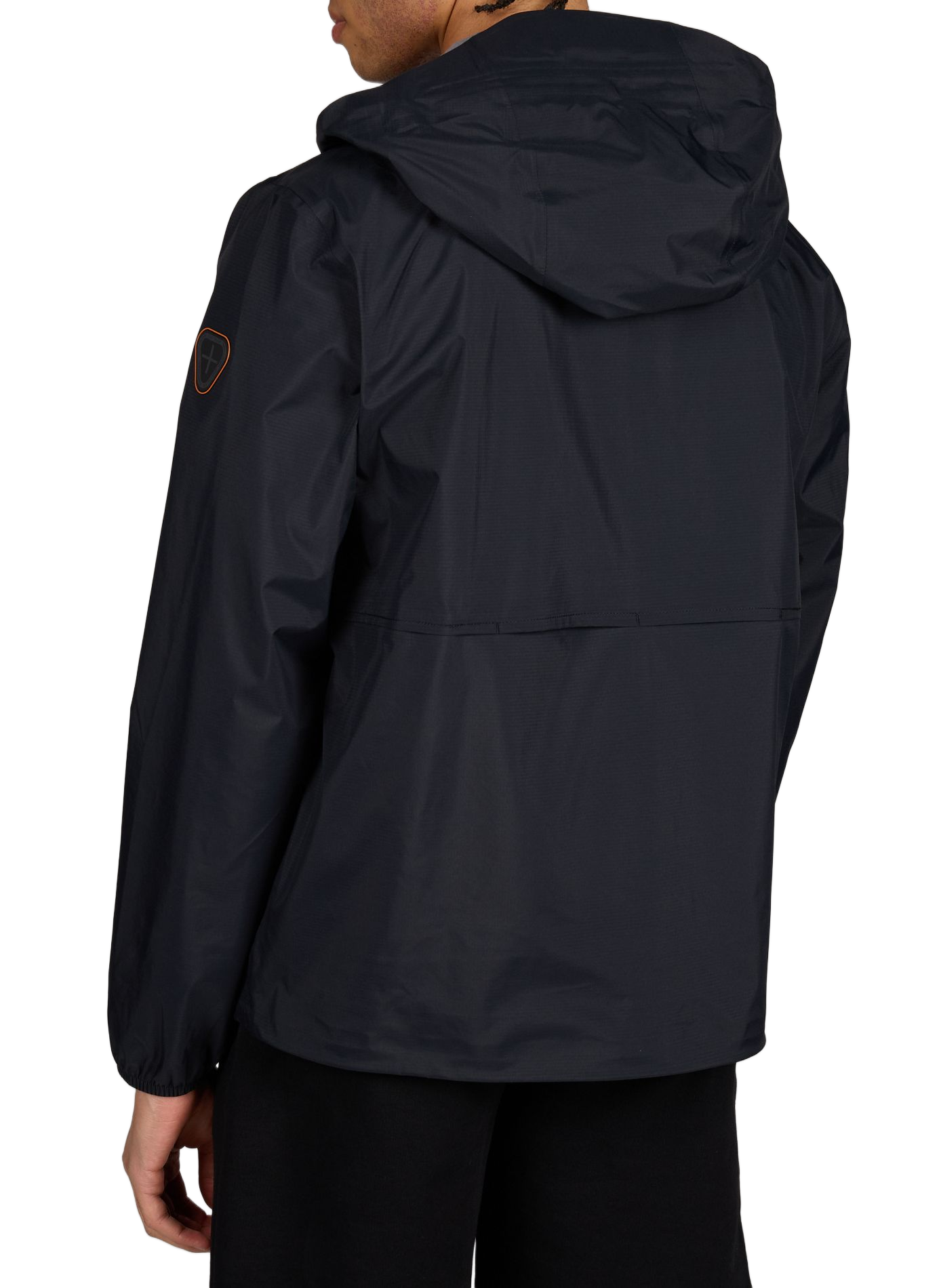 Solid straight hooded jacket GERTRUDE ET GASTON Black
