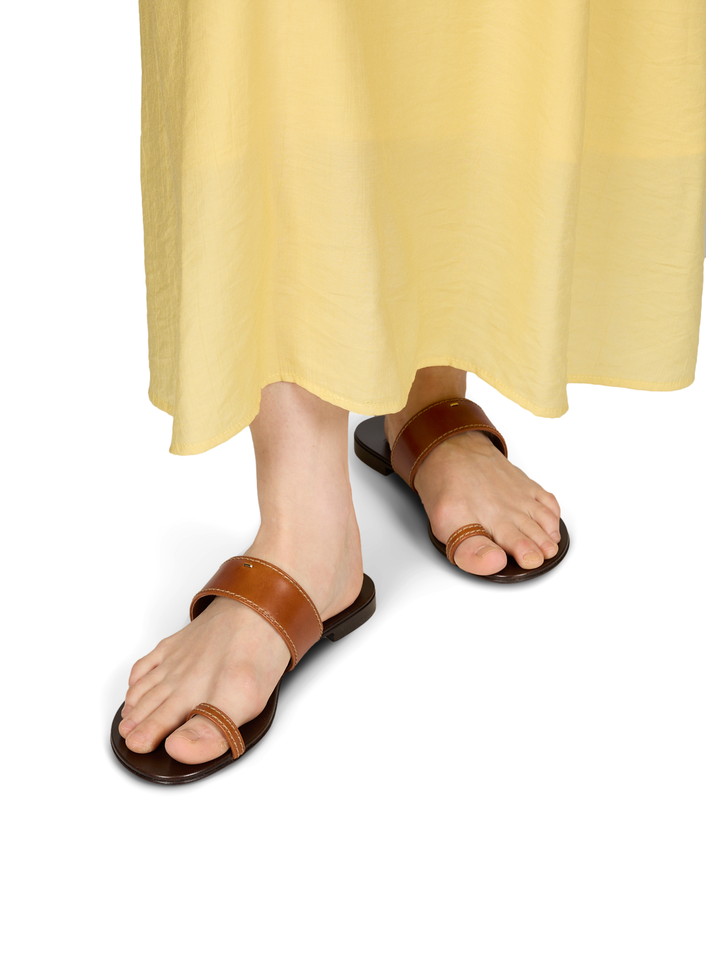 Flat sandals Nitis in leather GIUSEPPE ZANOTTI Brown