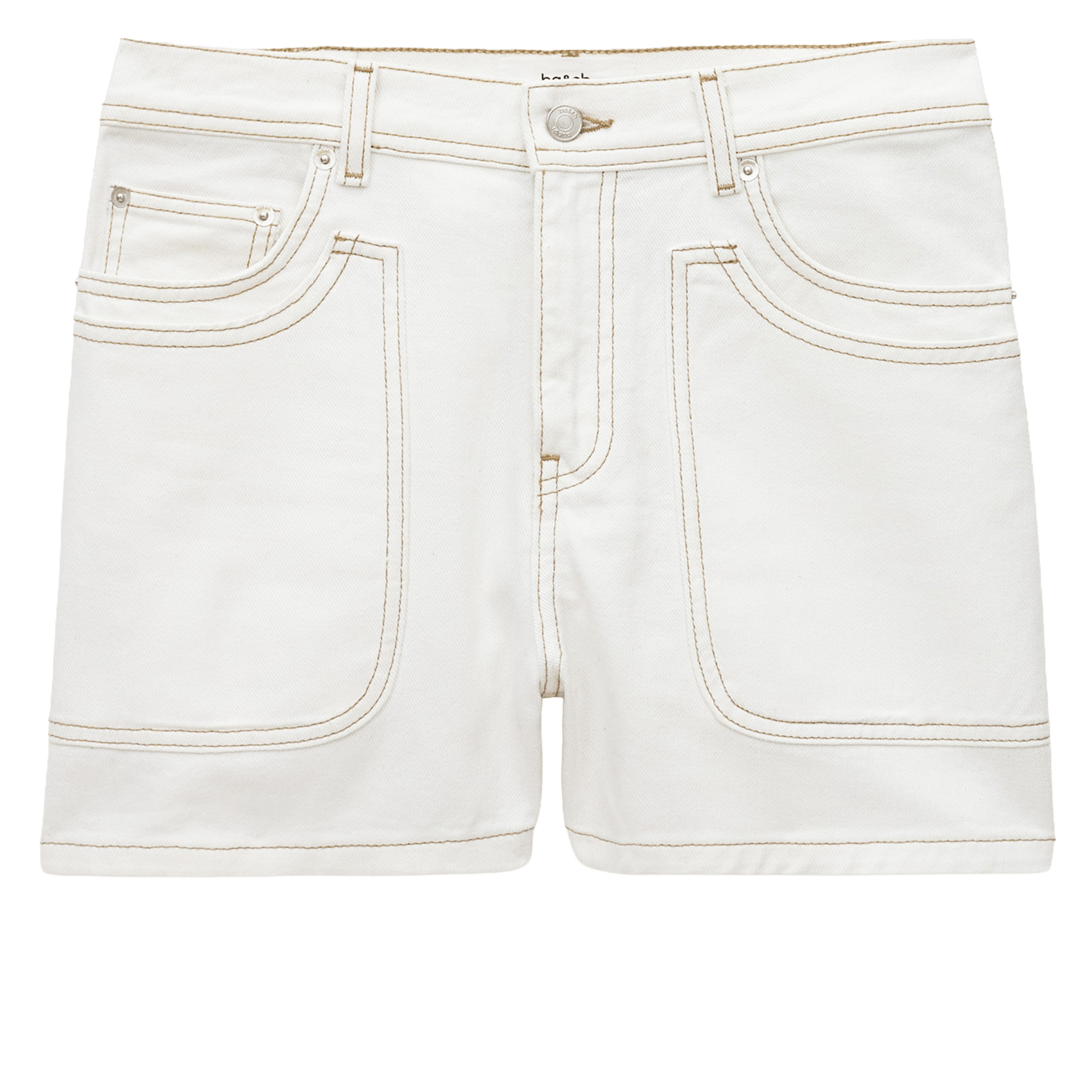 Short droit en coton bevy BA&SH Beige
