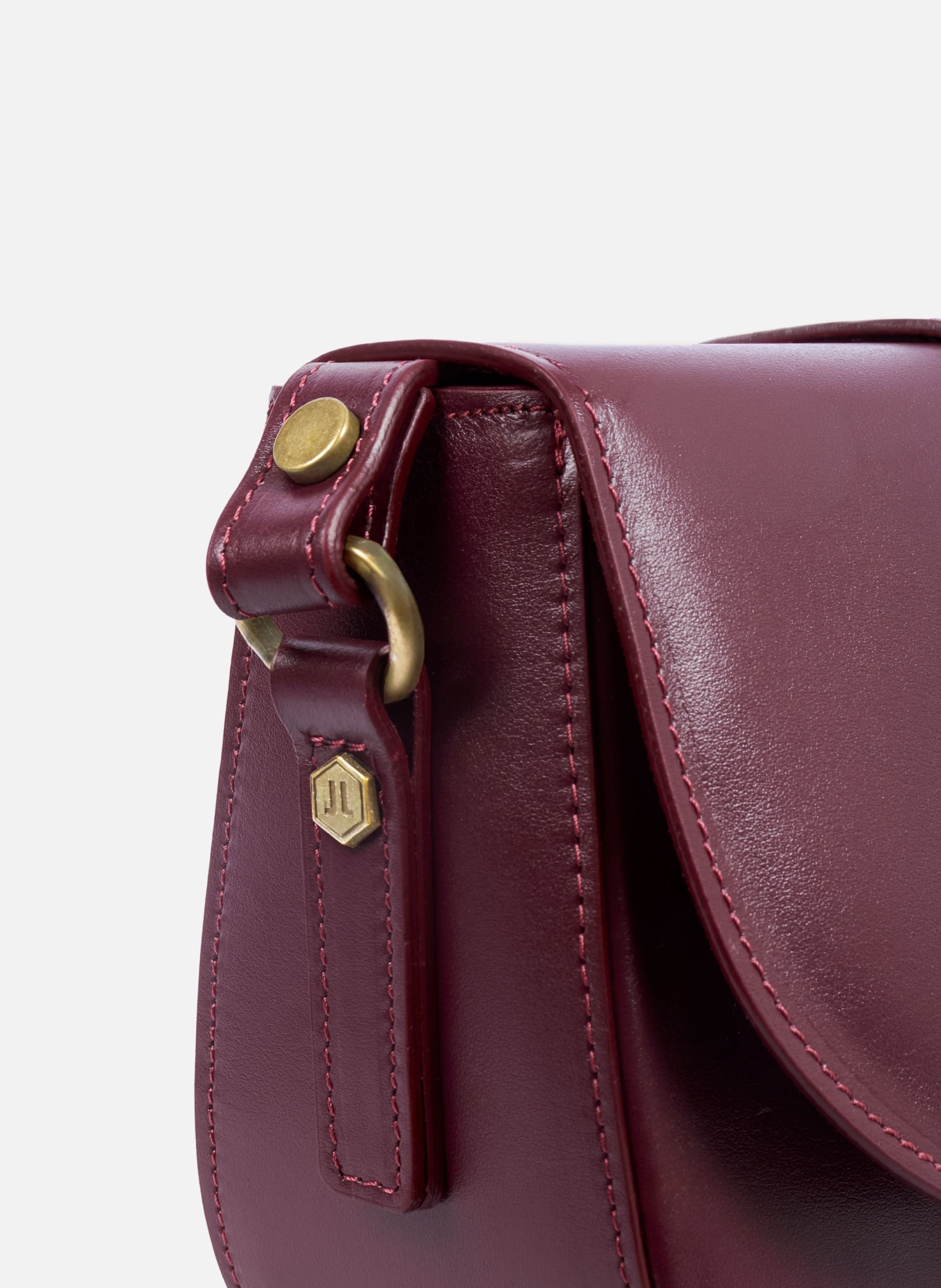 Leather buckle bag JULES & JENN Red