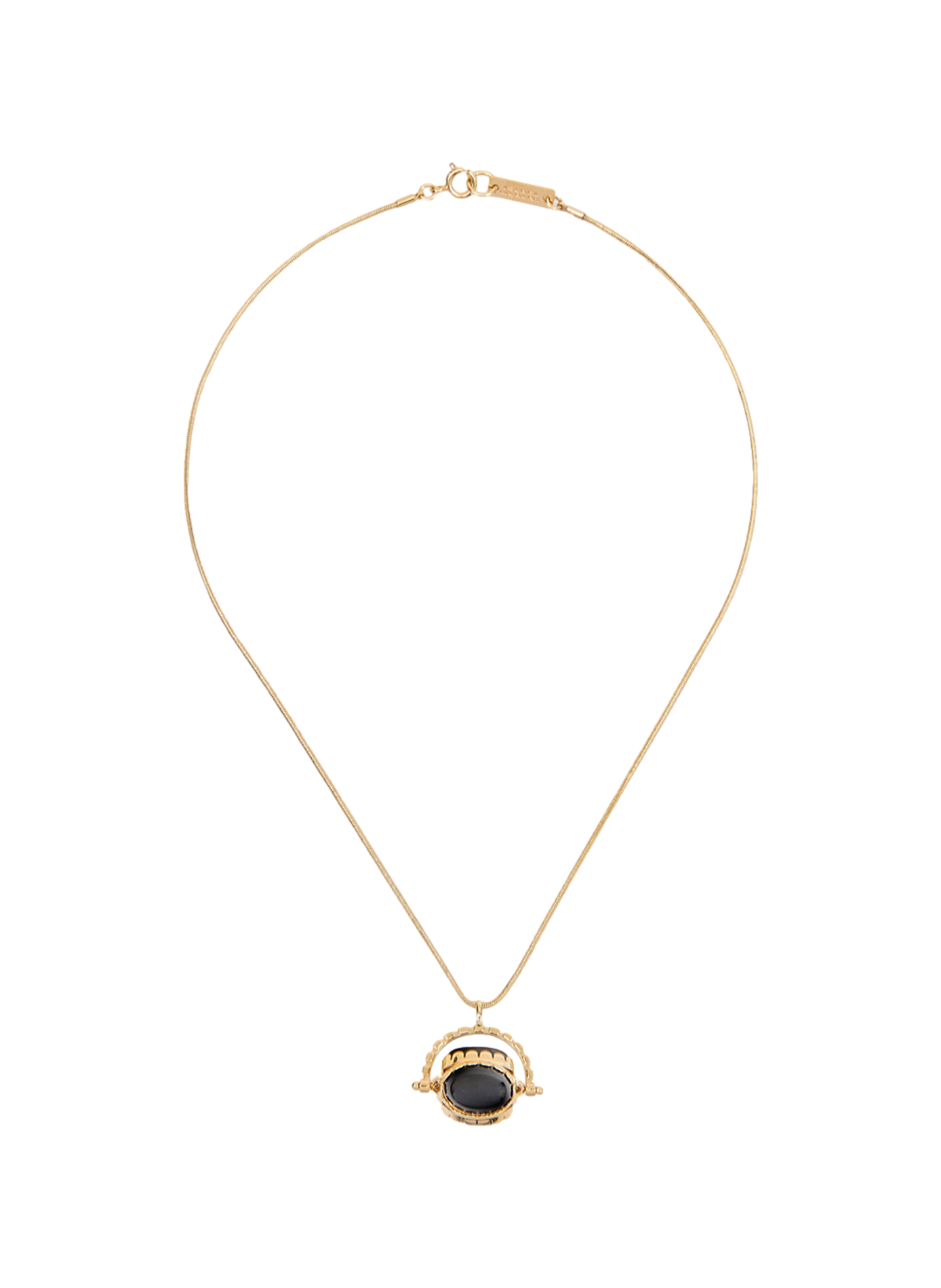 Collier Hanae à pendentif tournant ISABEL MARANT Noir