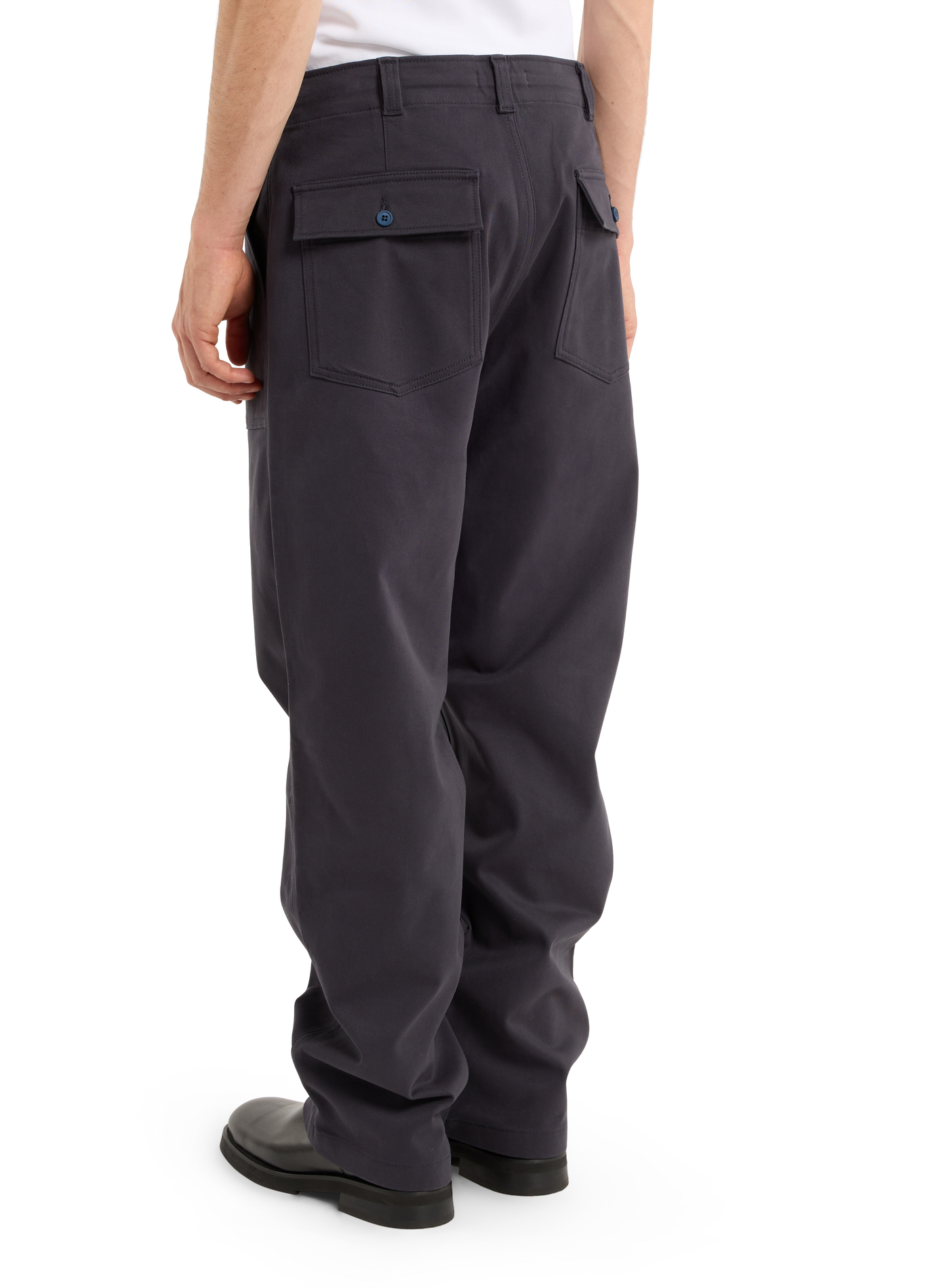 Pantalon large taille haute uni SAISON 1865 Bleu