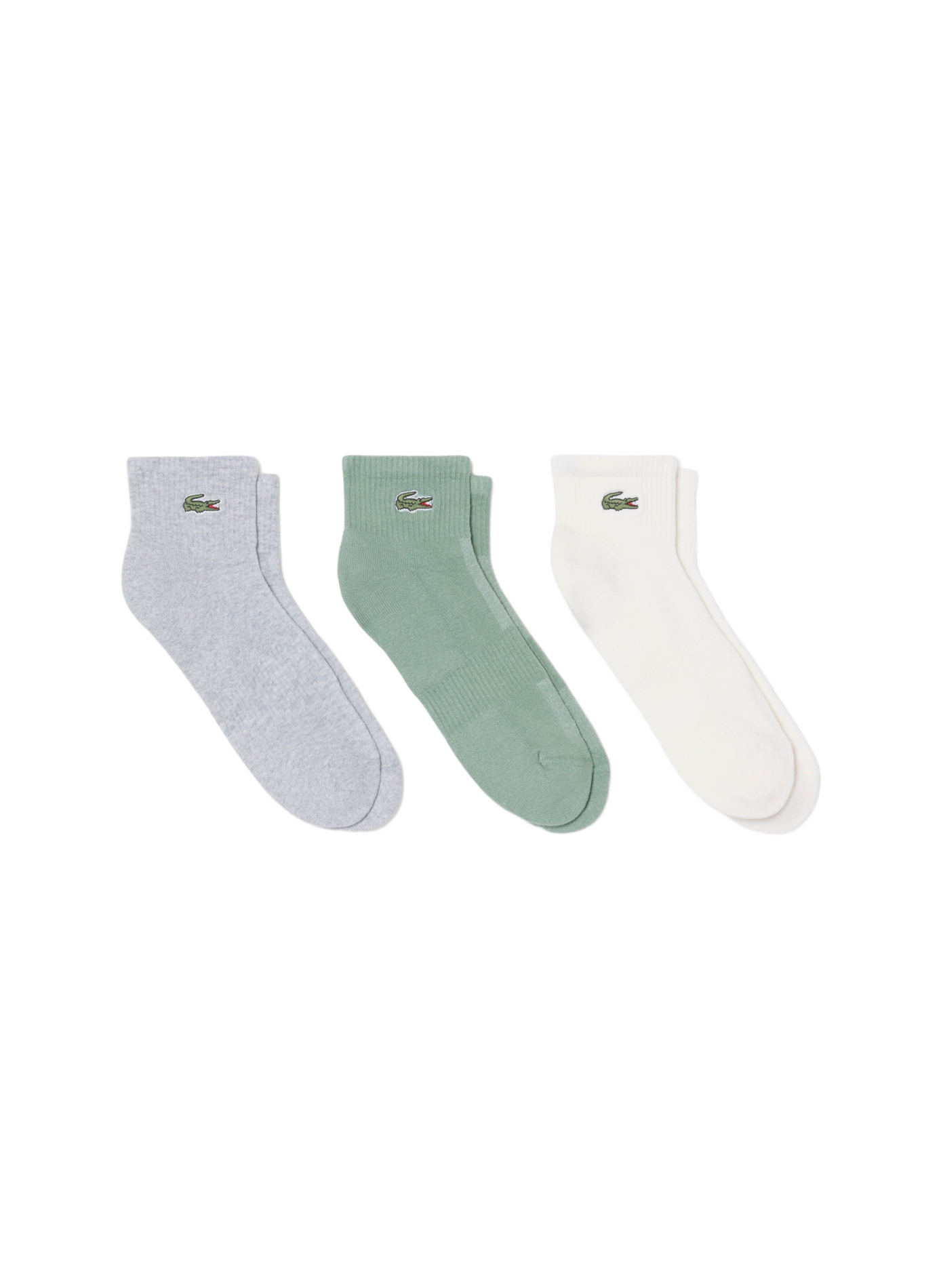 Lot de 3 paires de chaussettes en coton mélangé LACOSTE Multicolore
