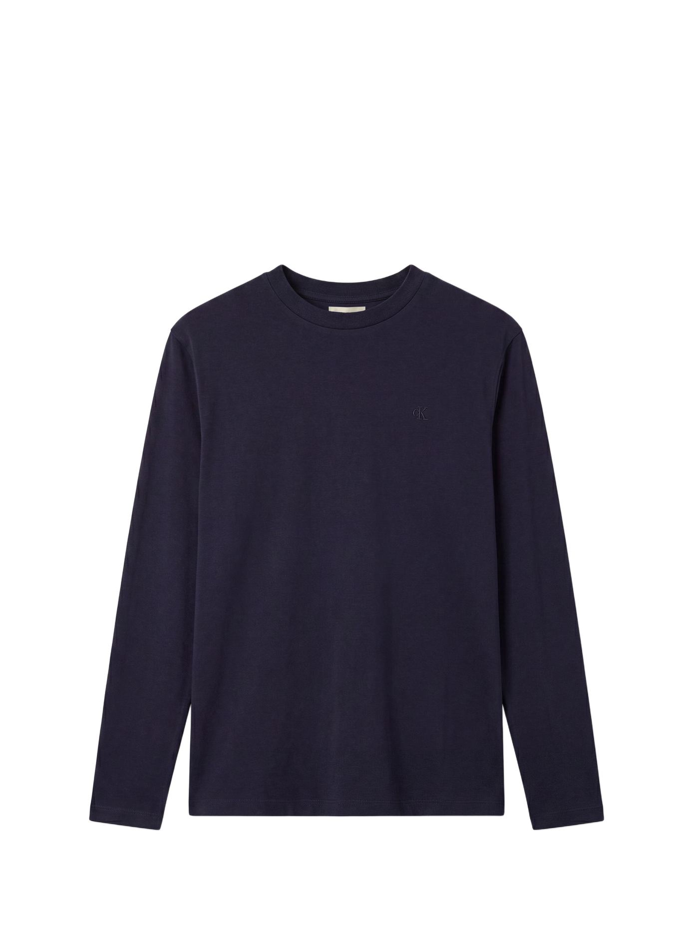 Rechte katoenen T-shirt CALVIN KLEIN Blauw