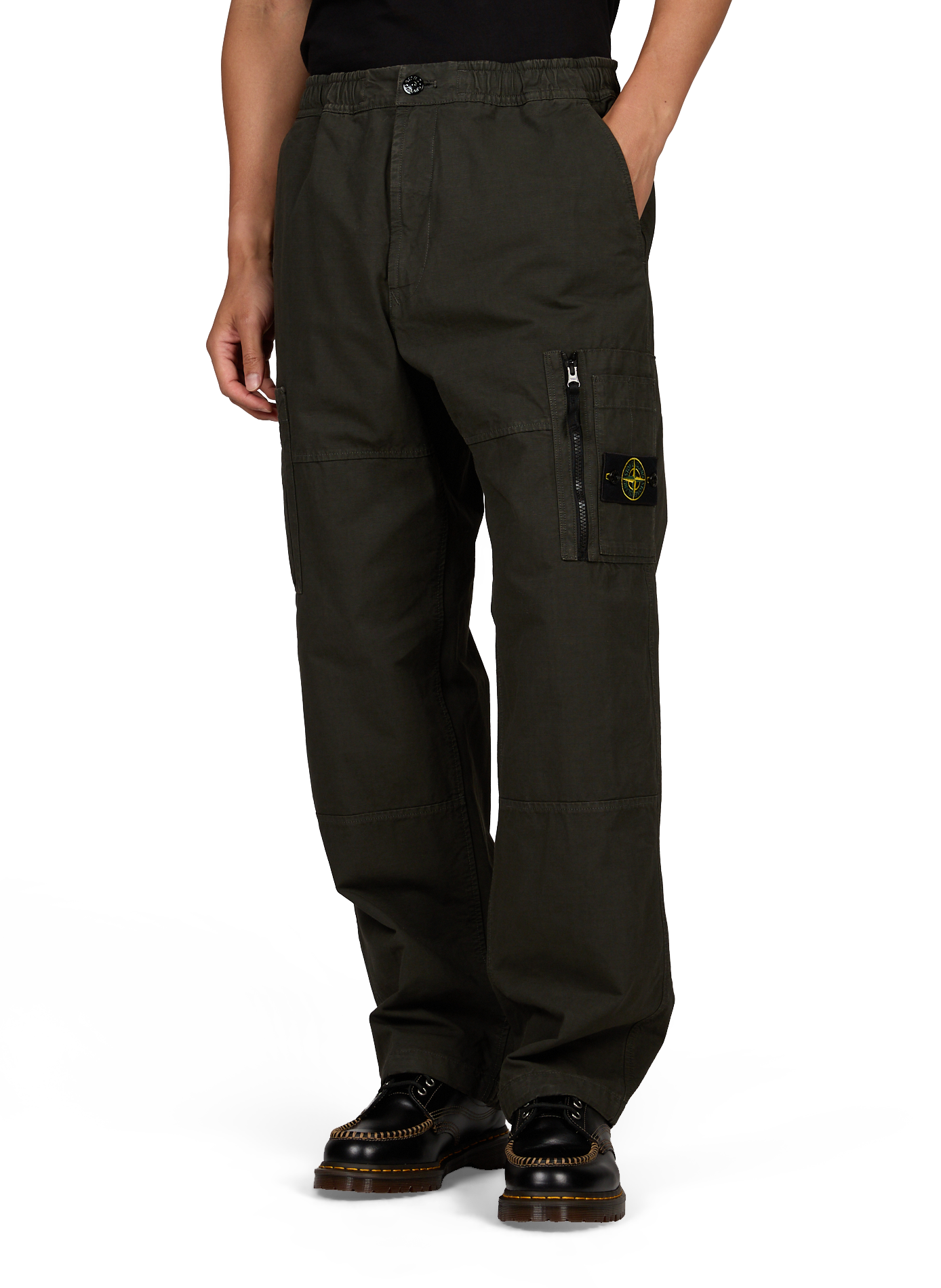 Pantalon droit STONE ISLAND Gris