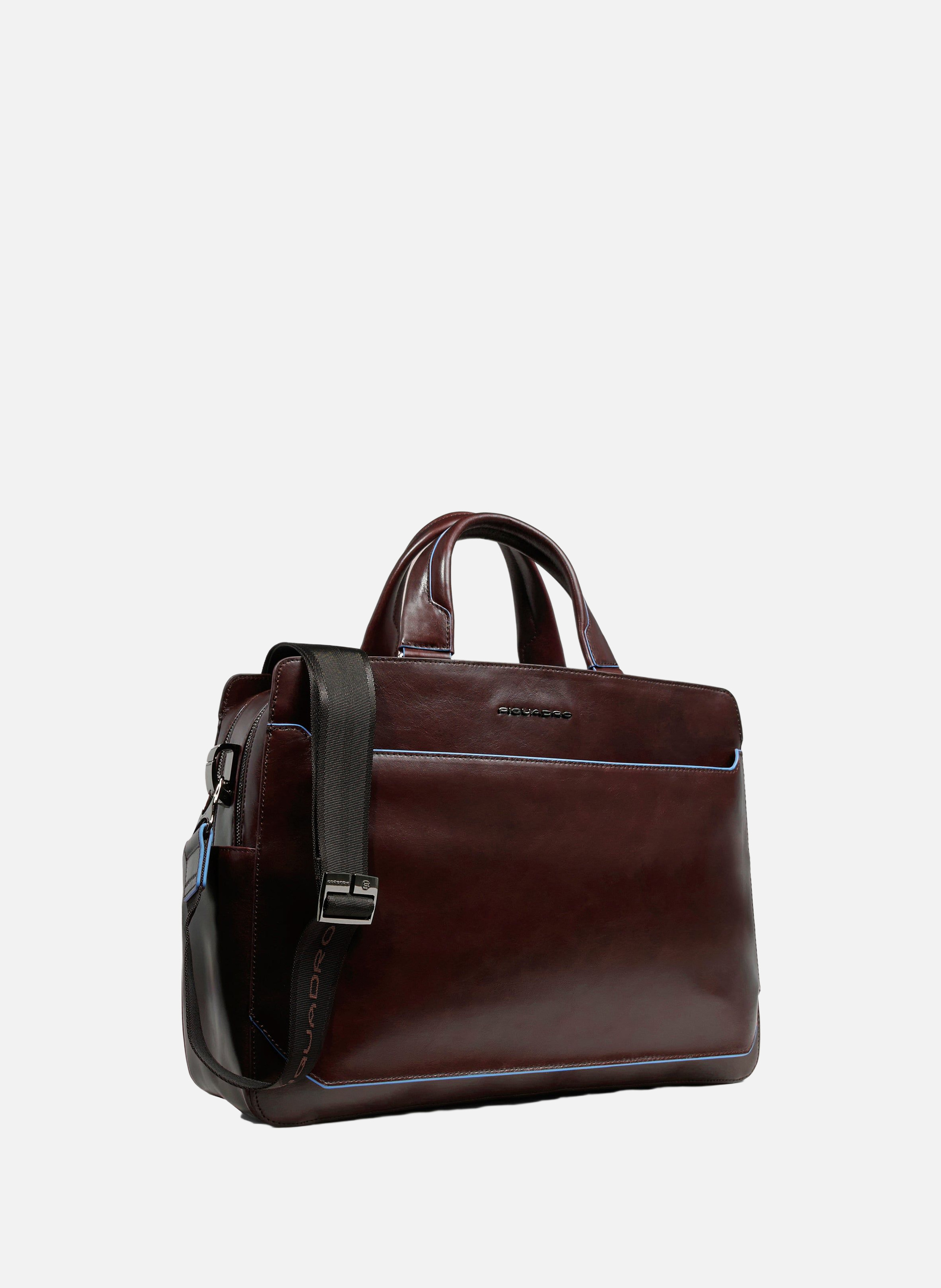 Sac d'ordinateur 15,6" personnalisable PIQUADRO Marron