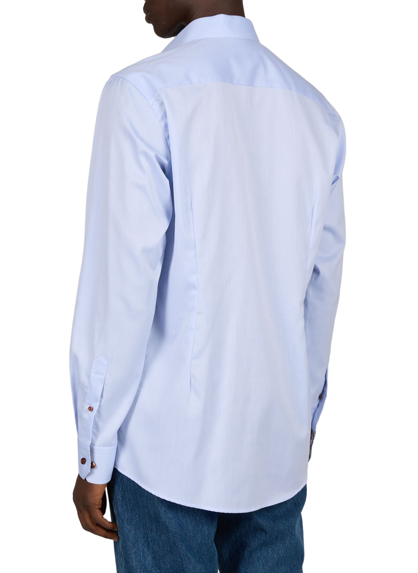 Straight classic collar shirt in cotton ETON Blue