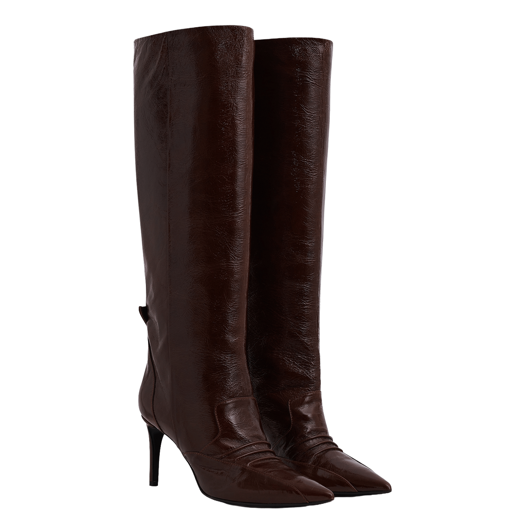Bottes à bout pointu en cuir neodavynp IRO Marron