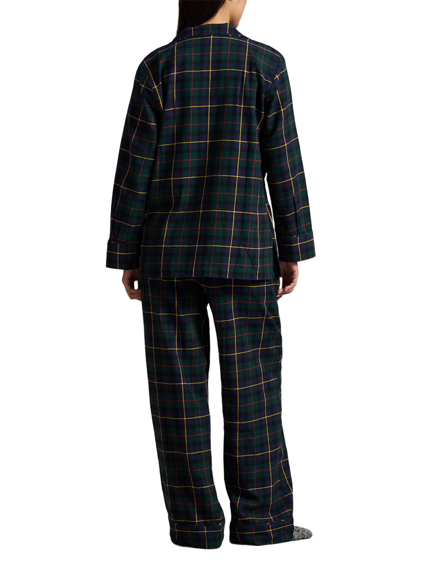 Ensemble de pyjama à carreaux en coton  POLO RALPH LAUREN Kaki
