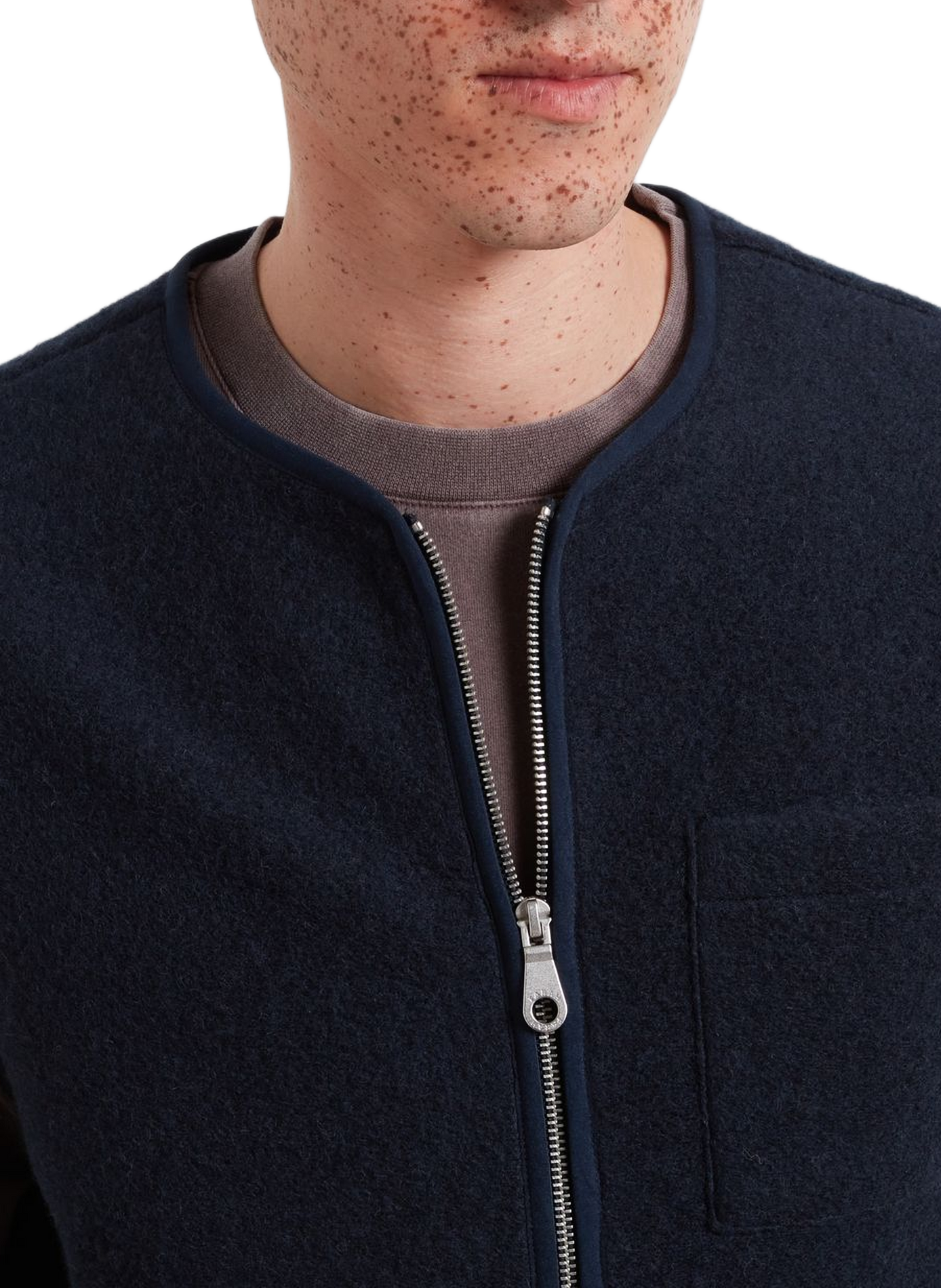 Veste sans manches en laine mélangée FARAH Blau