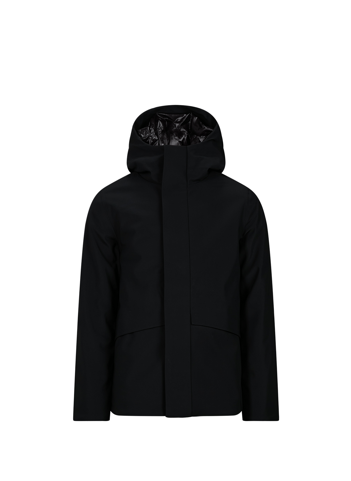 Vald straight hooded parka GERTRUDE Black