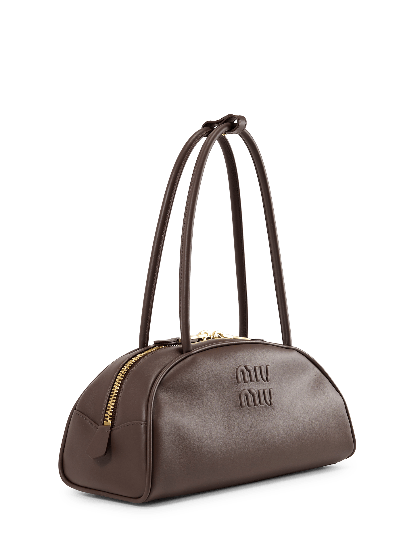 Beau tas van leer MIU MIU Bruin