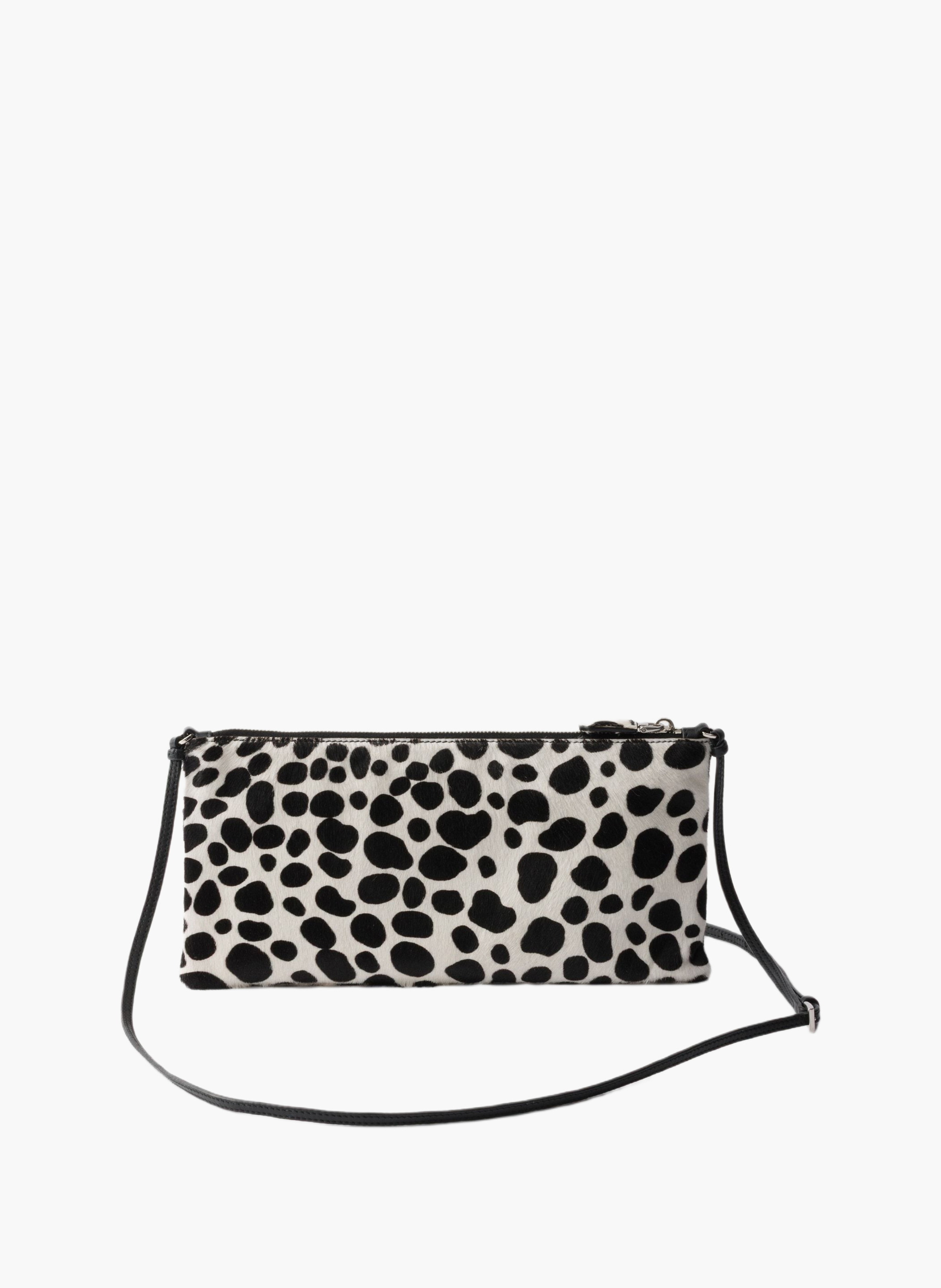 Petit sac à bandoulière en cuir de veau à imprimé PRADA Blanc