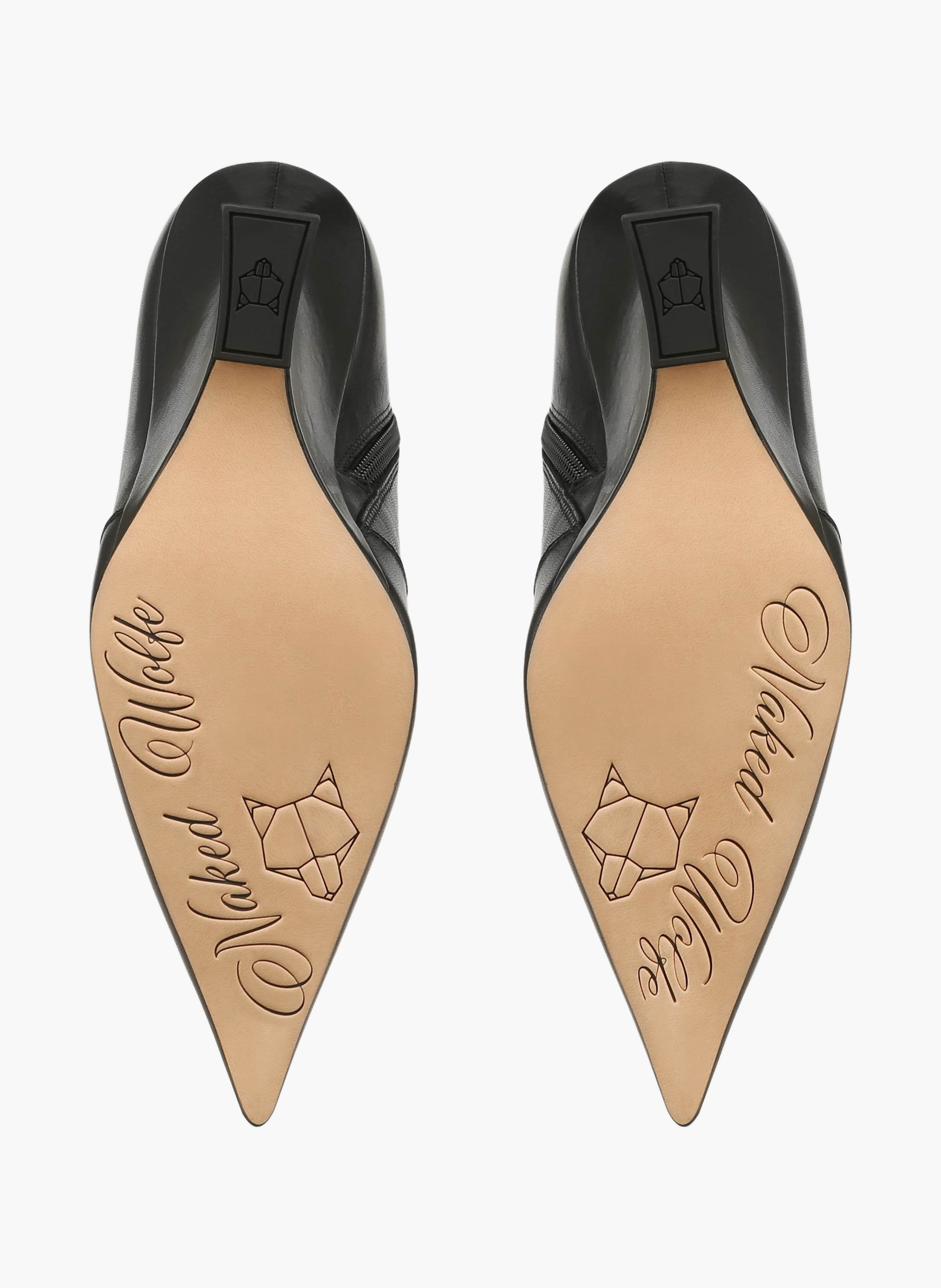 Bottes hautes las vegas en cuir NAKED WOLFE Noir