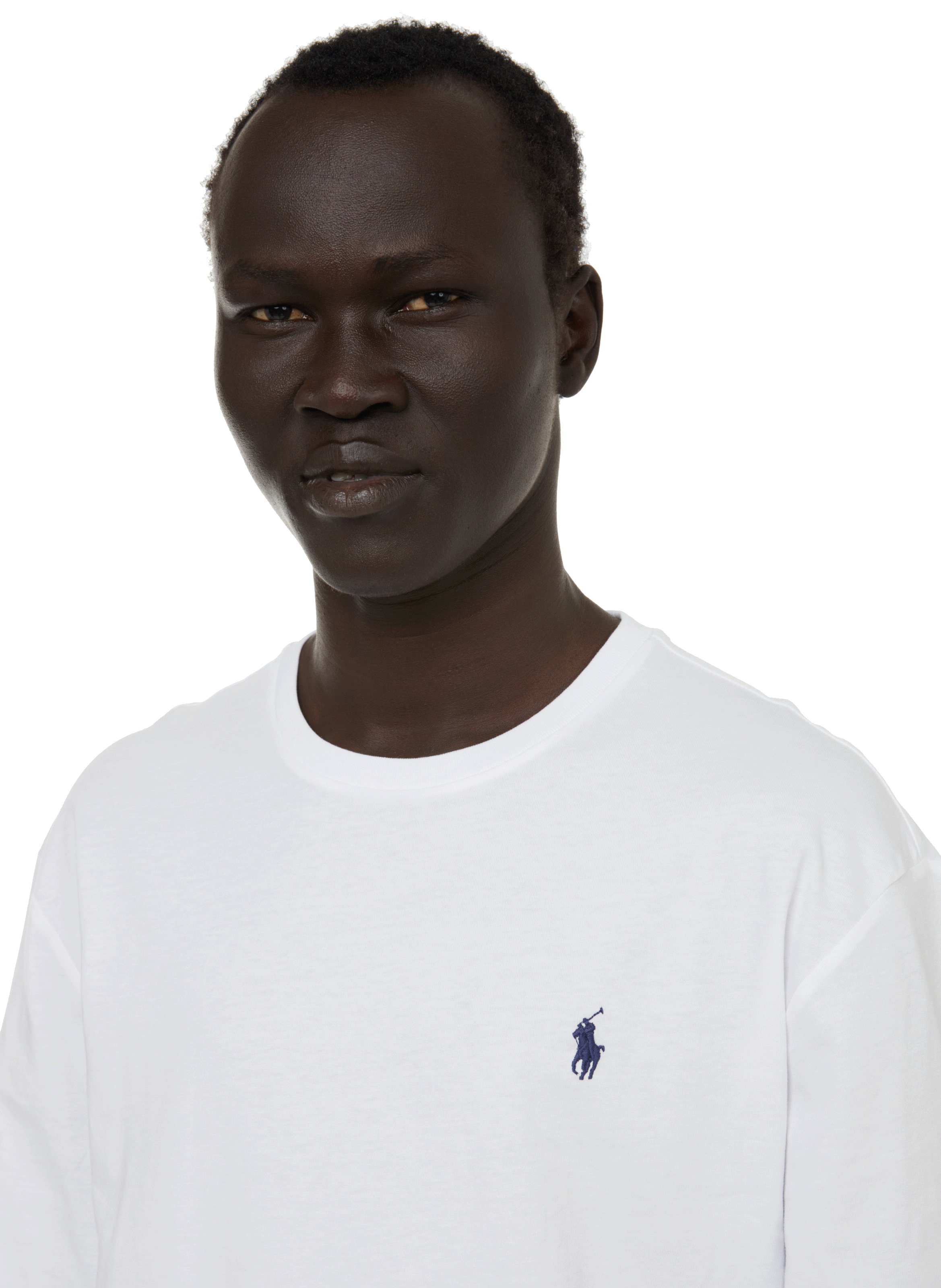 T-shirt manches longues droit en coton POLO RALPH LAUREN Blanc